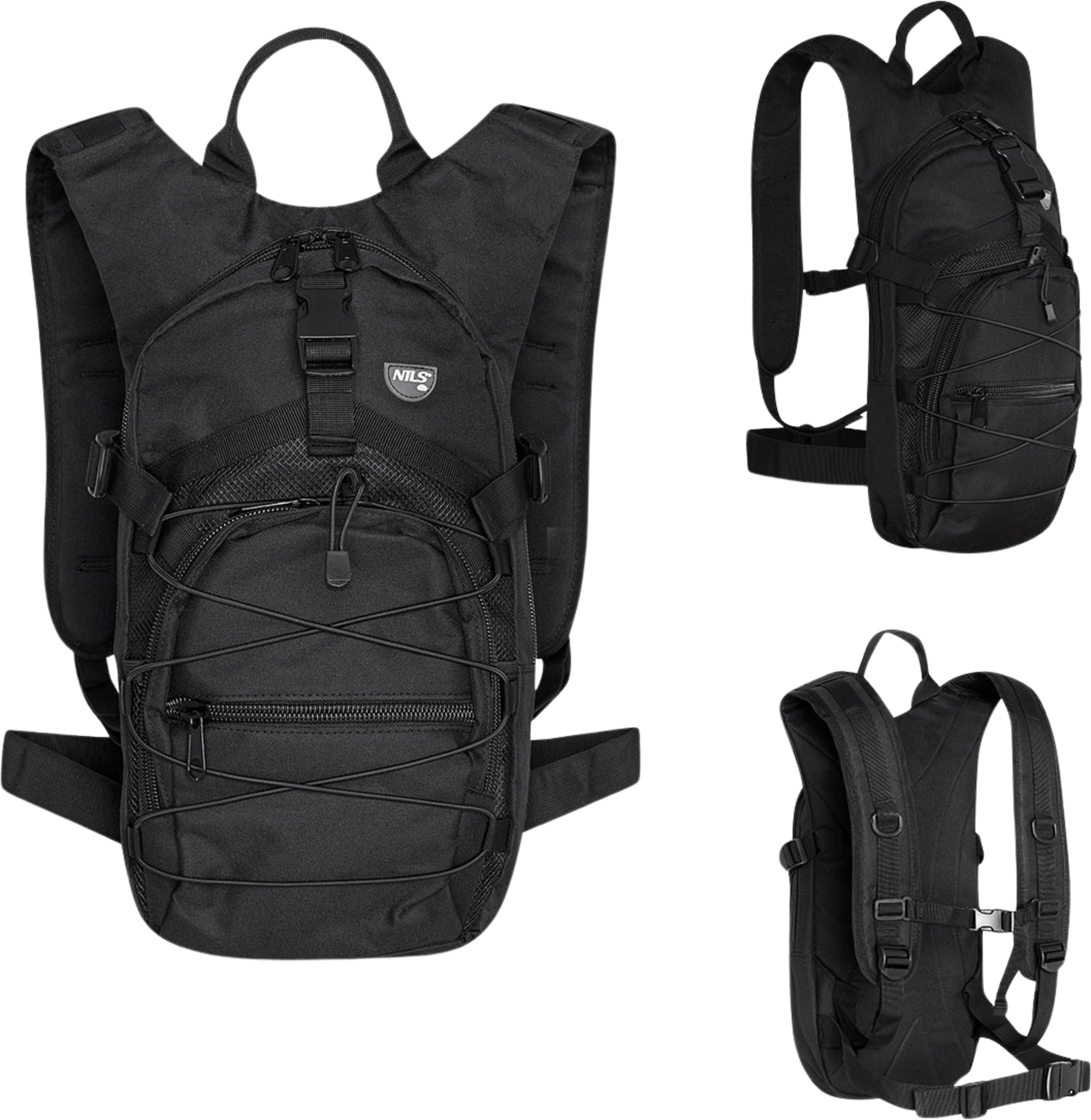 NORTHIX, Black Backpack, Durable, Spacious, Travel-friendly