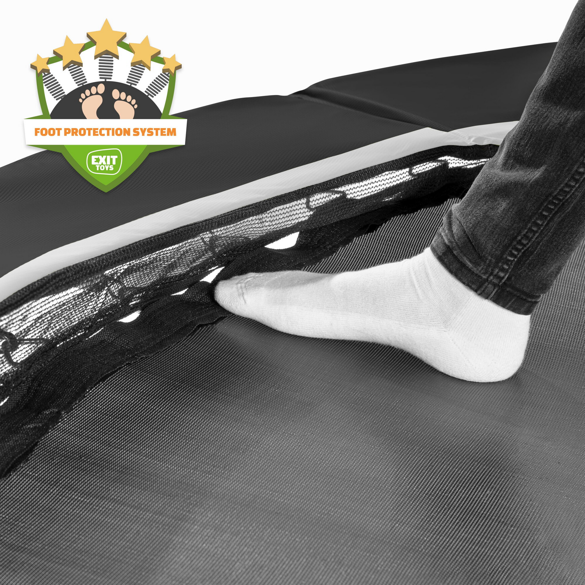 EXIT, Black Edition Nedgr&auml;vd Studsmatta &Oslash;305cm - Svart