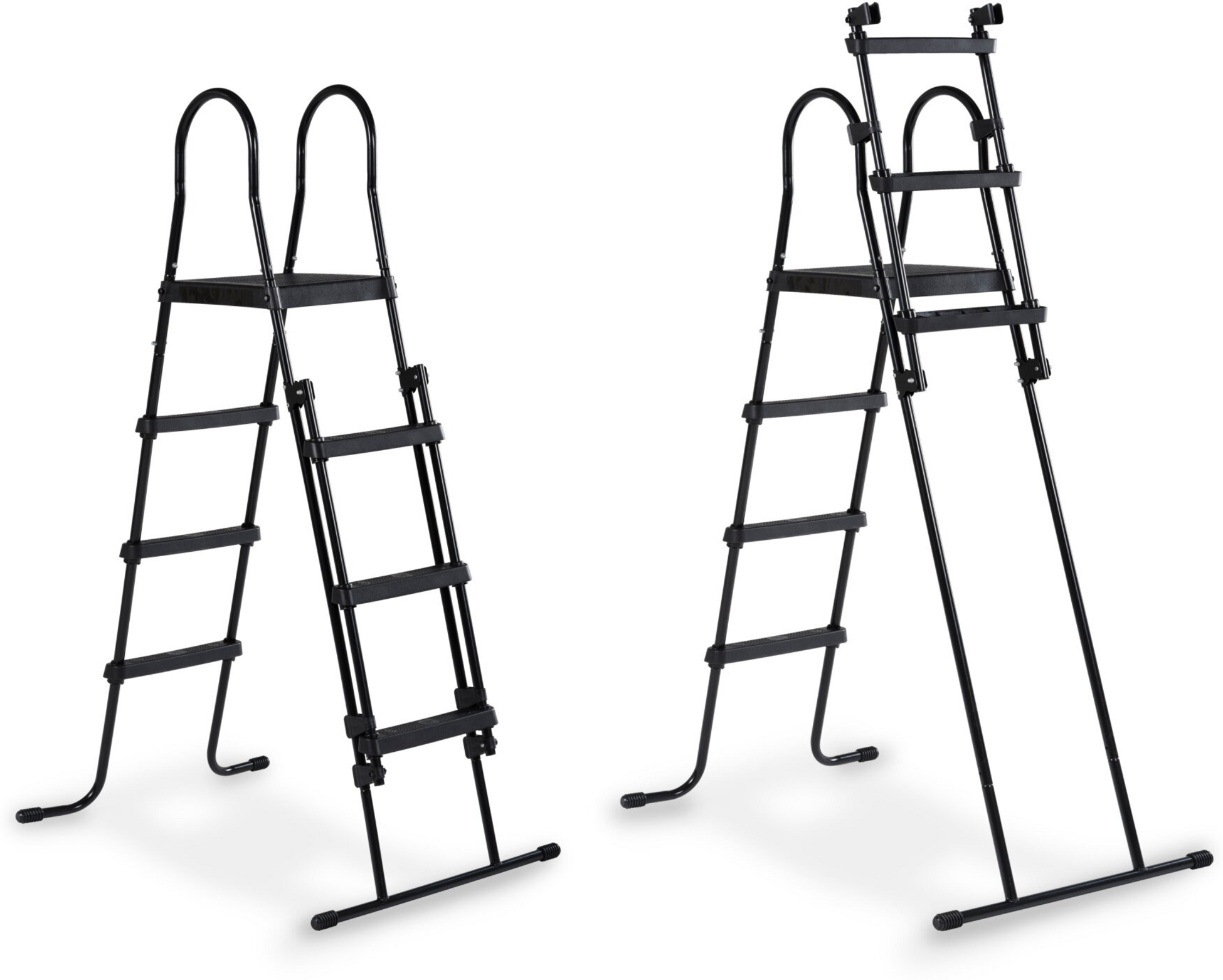 EXIT, Black Leather Pool &Oslash;360x122cm Med Filterpump - Svart