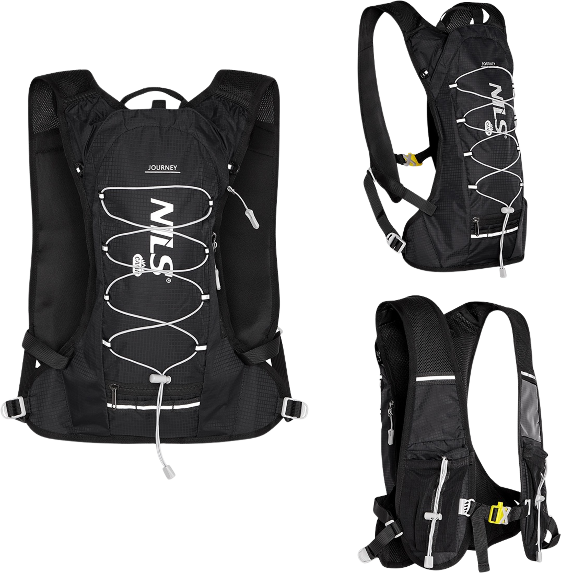 NORTHIX, Black Running Backpack, Lightweight, Adjustable Straps