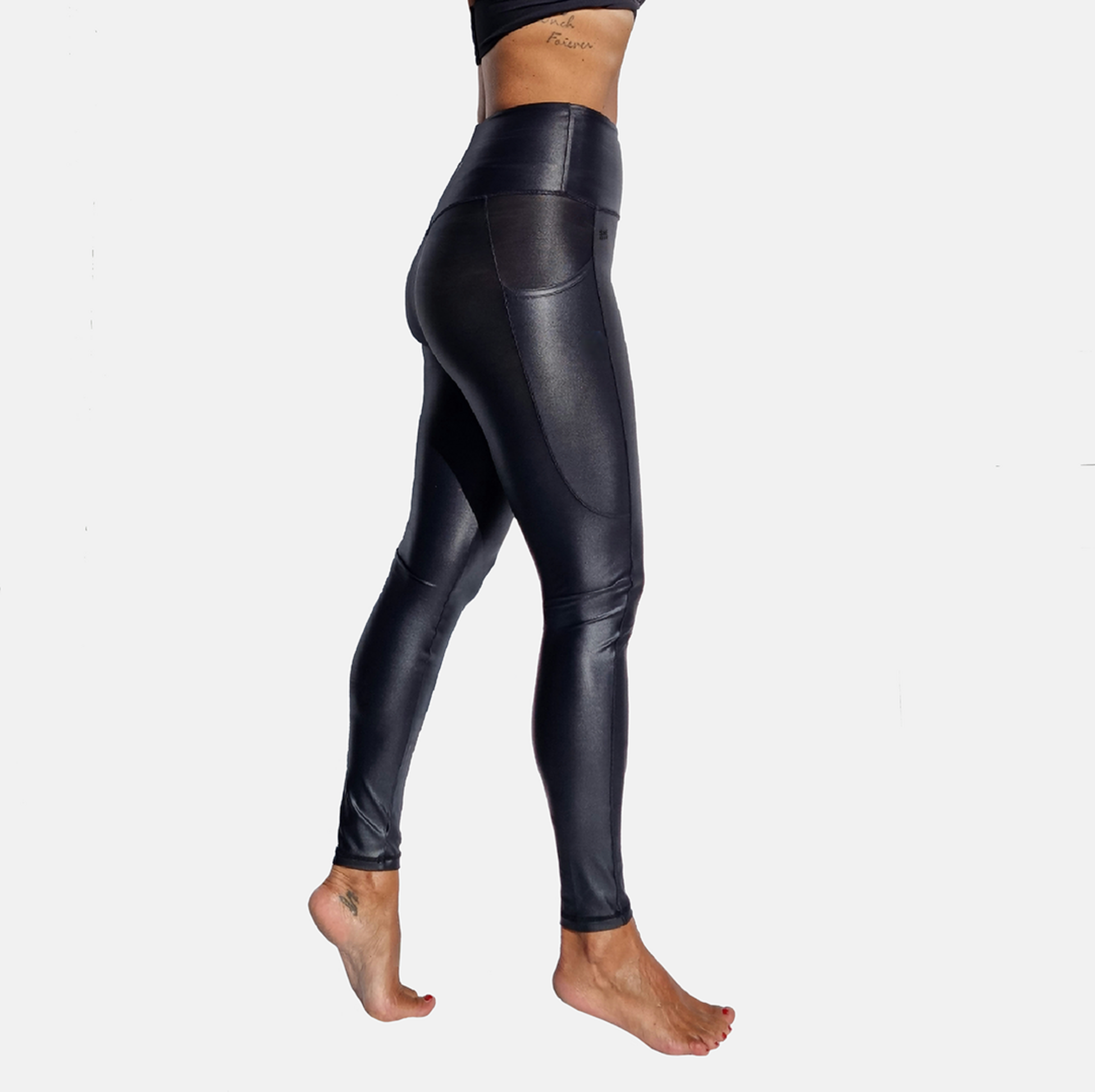 SHE DID, Black Shine Tights