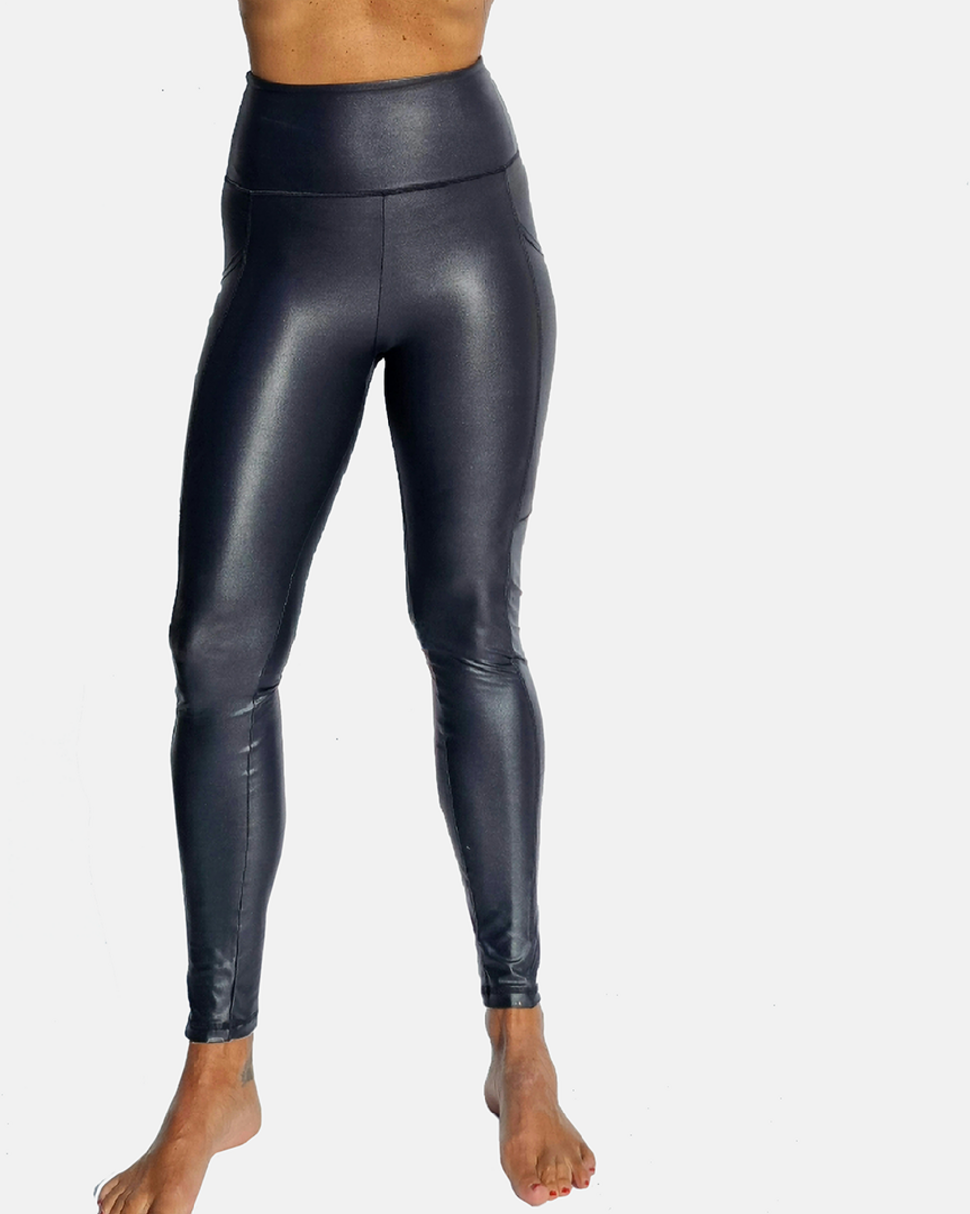 SHE DID, Black Shine Tights