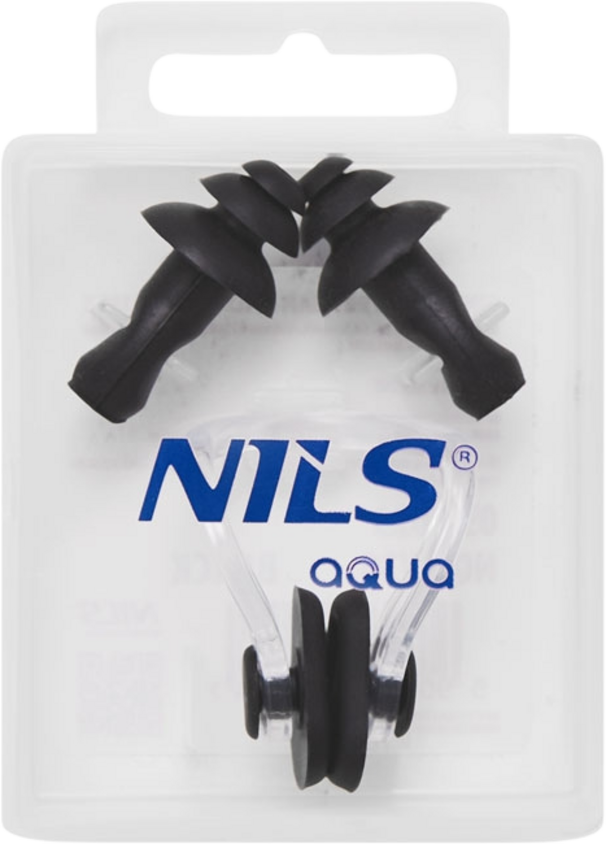 NORTHIX, Black Silicone Swimming Set With Ear And Nose Plugs