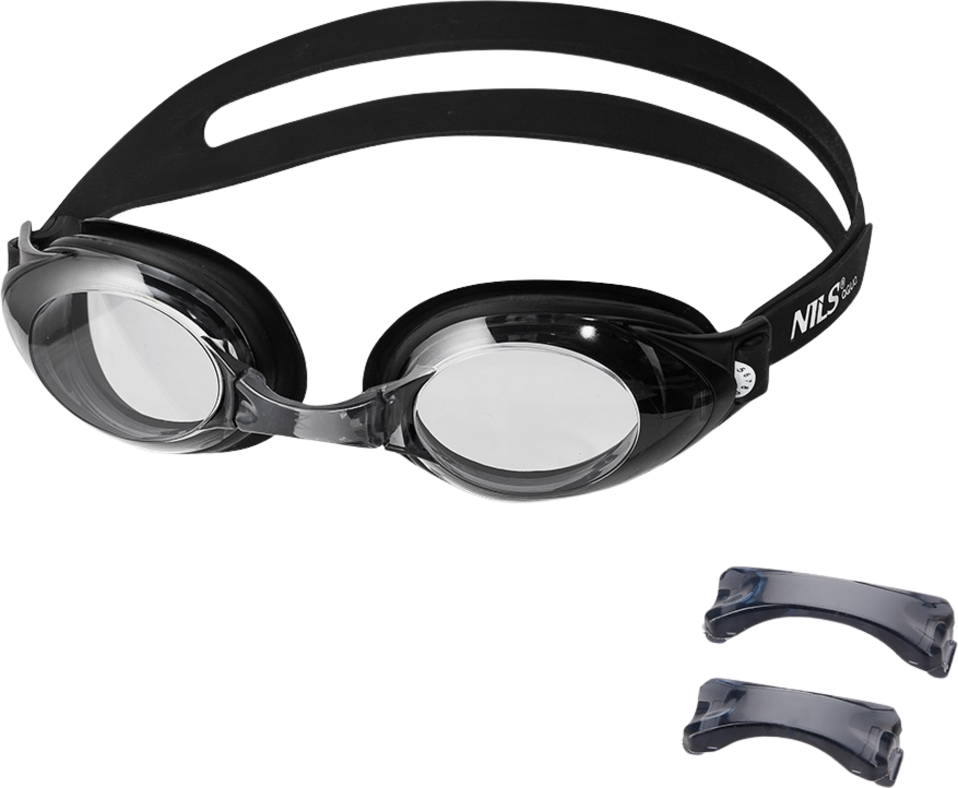 NORTHIX, Black Swimming Goggles, Anti-fog, Uv Protection