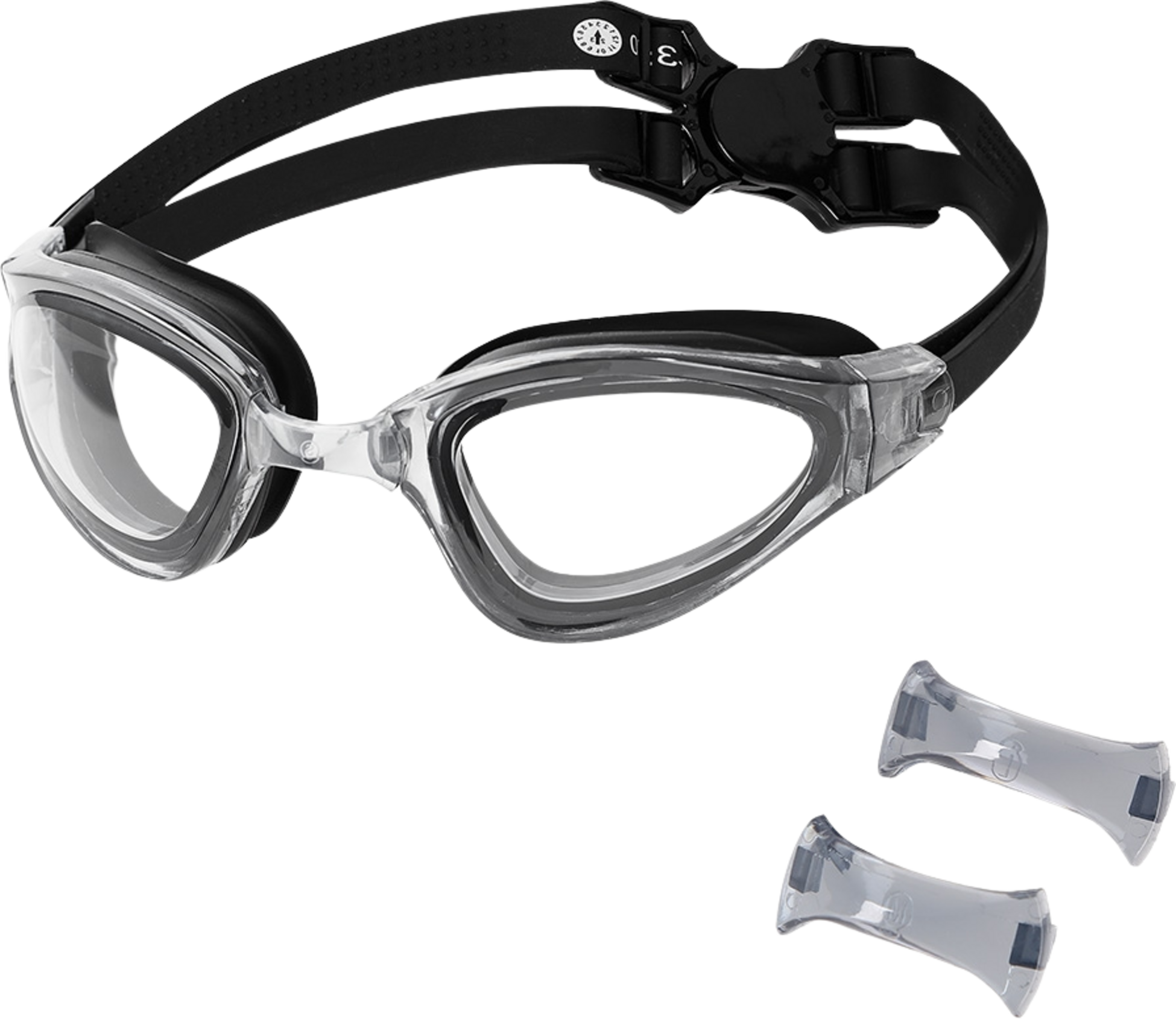 NORTHIX, Black Swimming Goggles, Anti-fog, Uv Protection