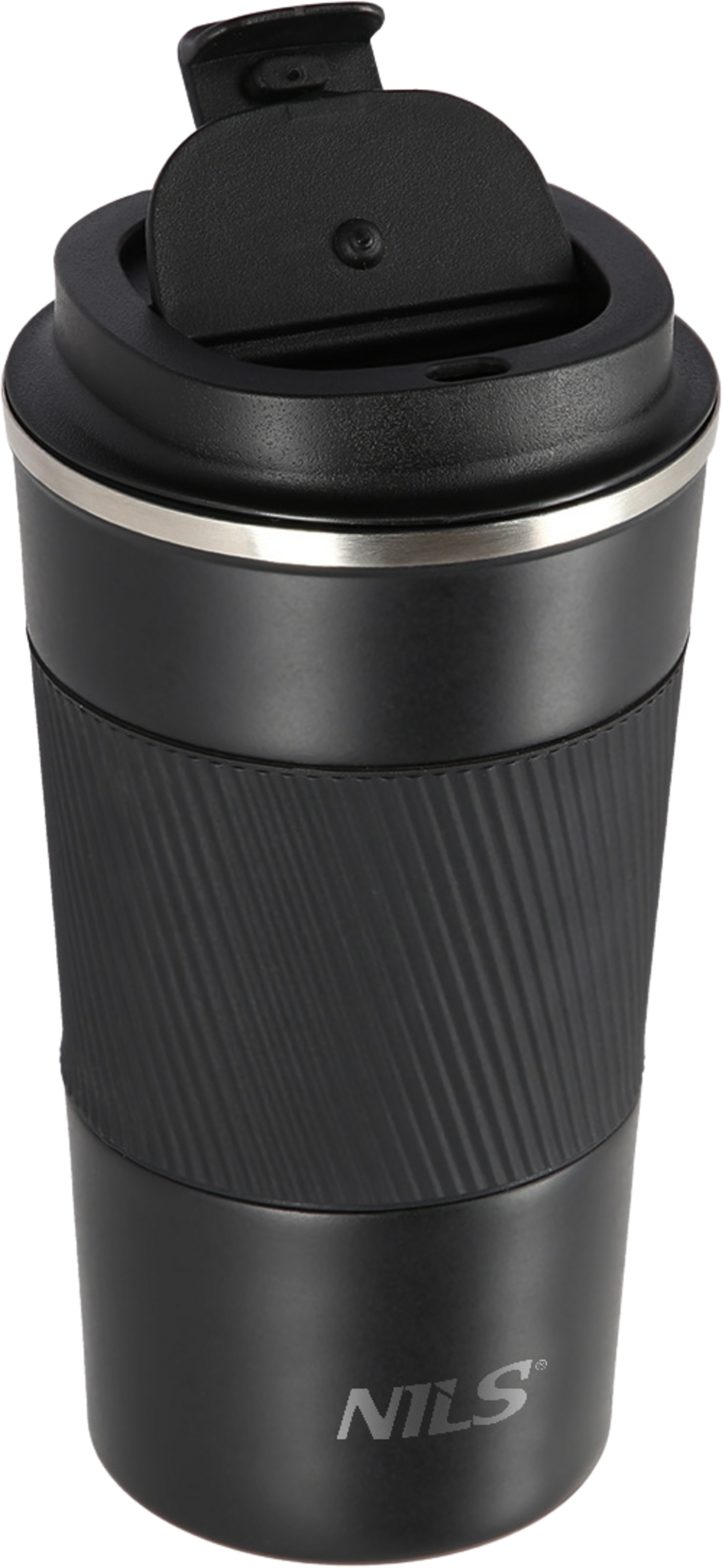 NORTHIX, Black Thermal Cup, Insulated Stainless Steel, 9oz