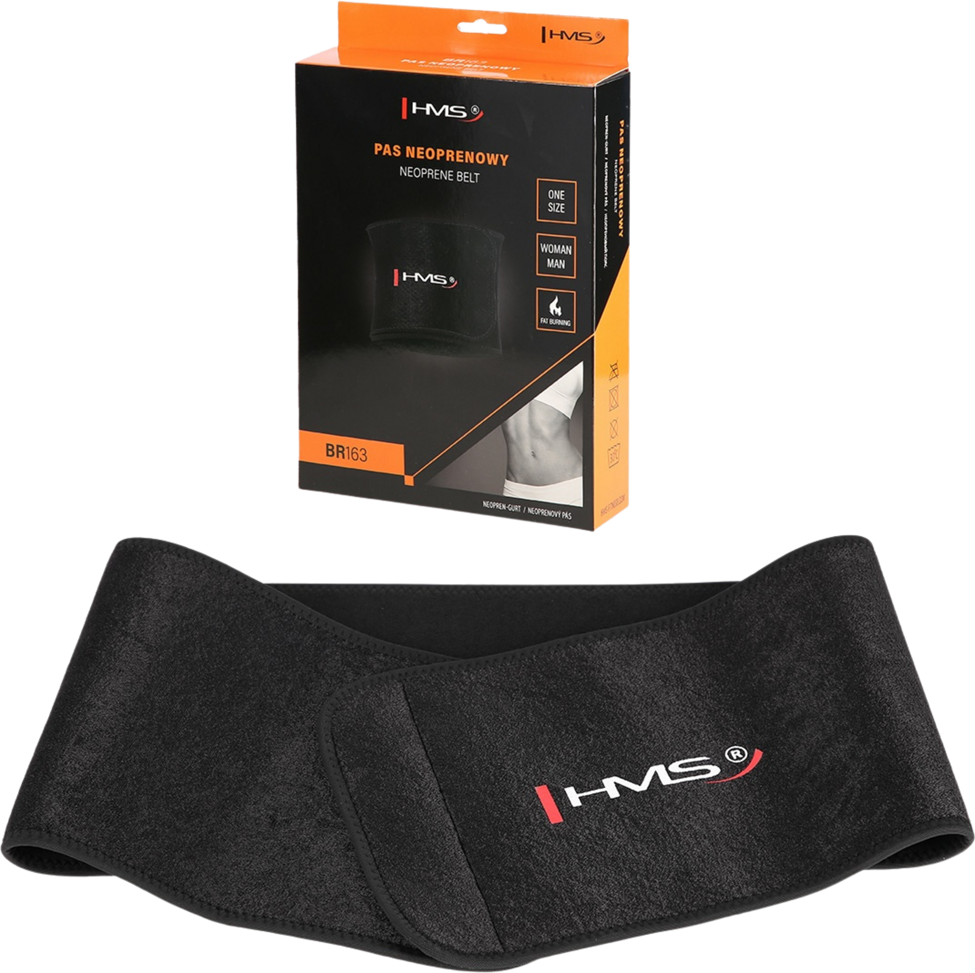 NORTHIX, Black Waist Support Brace, Adjustable Size
