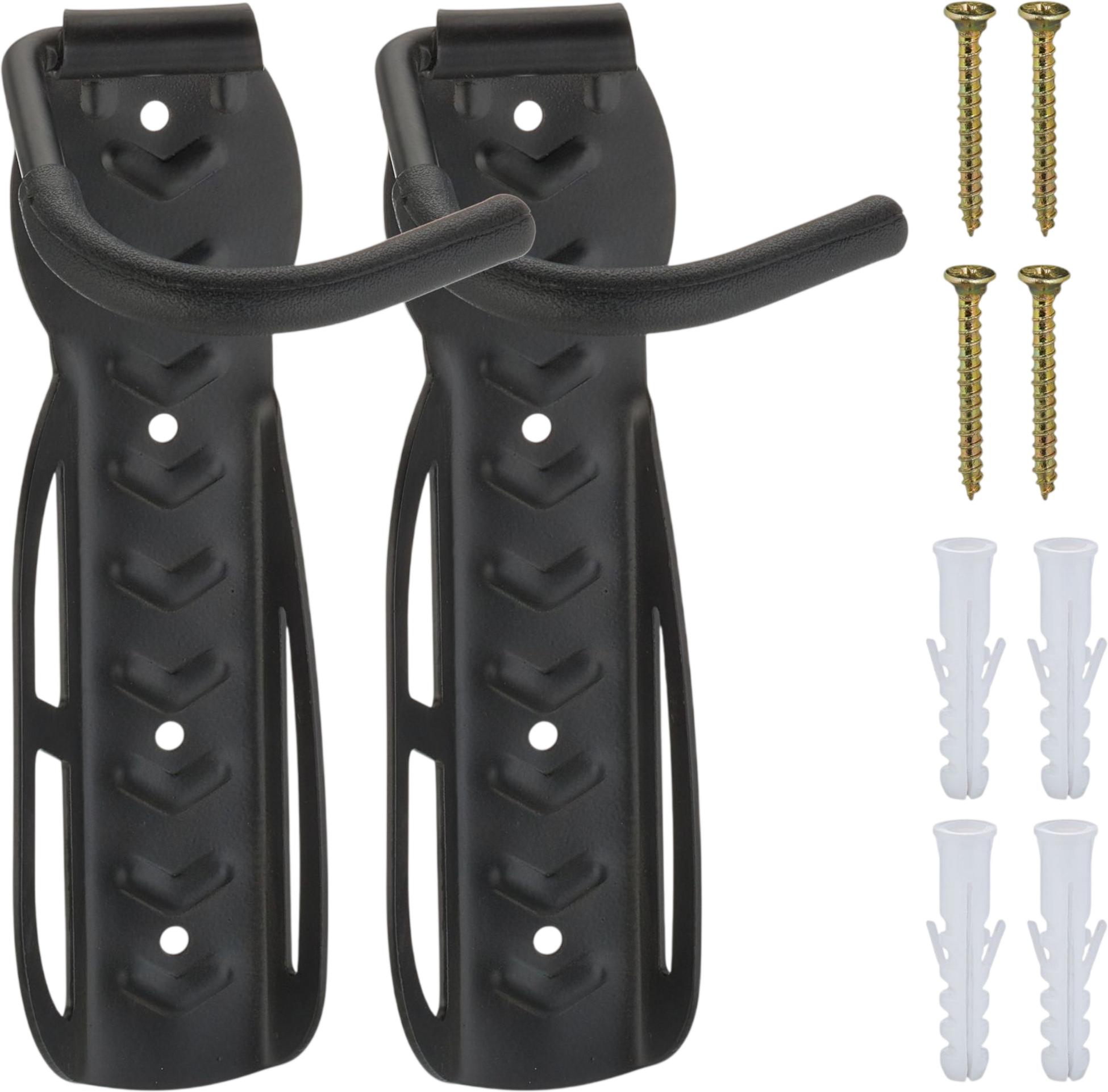 B2X, Black Wall Bracket For Bicycles - 2 Pcs