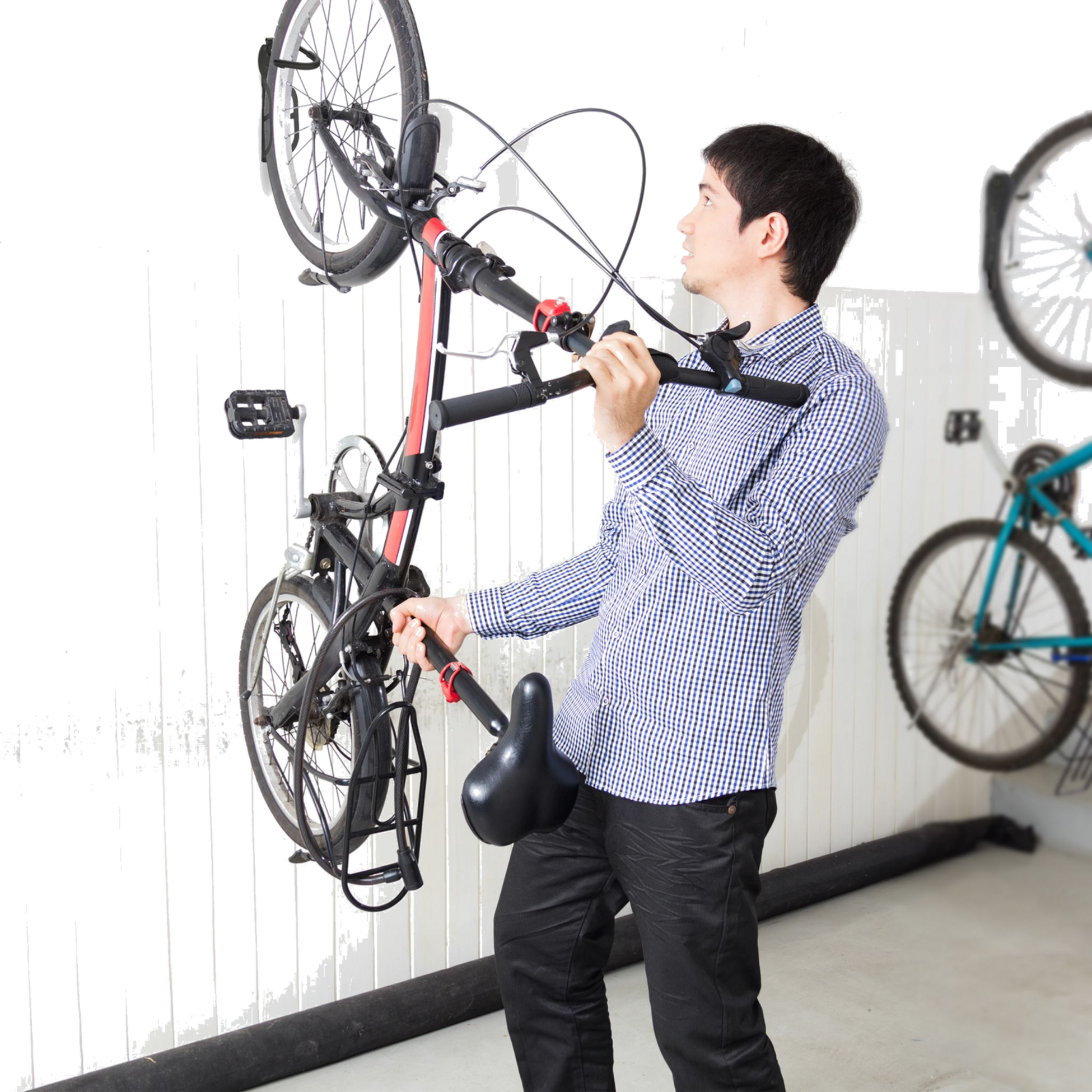 B2X, Black Wall Bracket For Bicycles - 2 Pcs