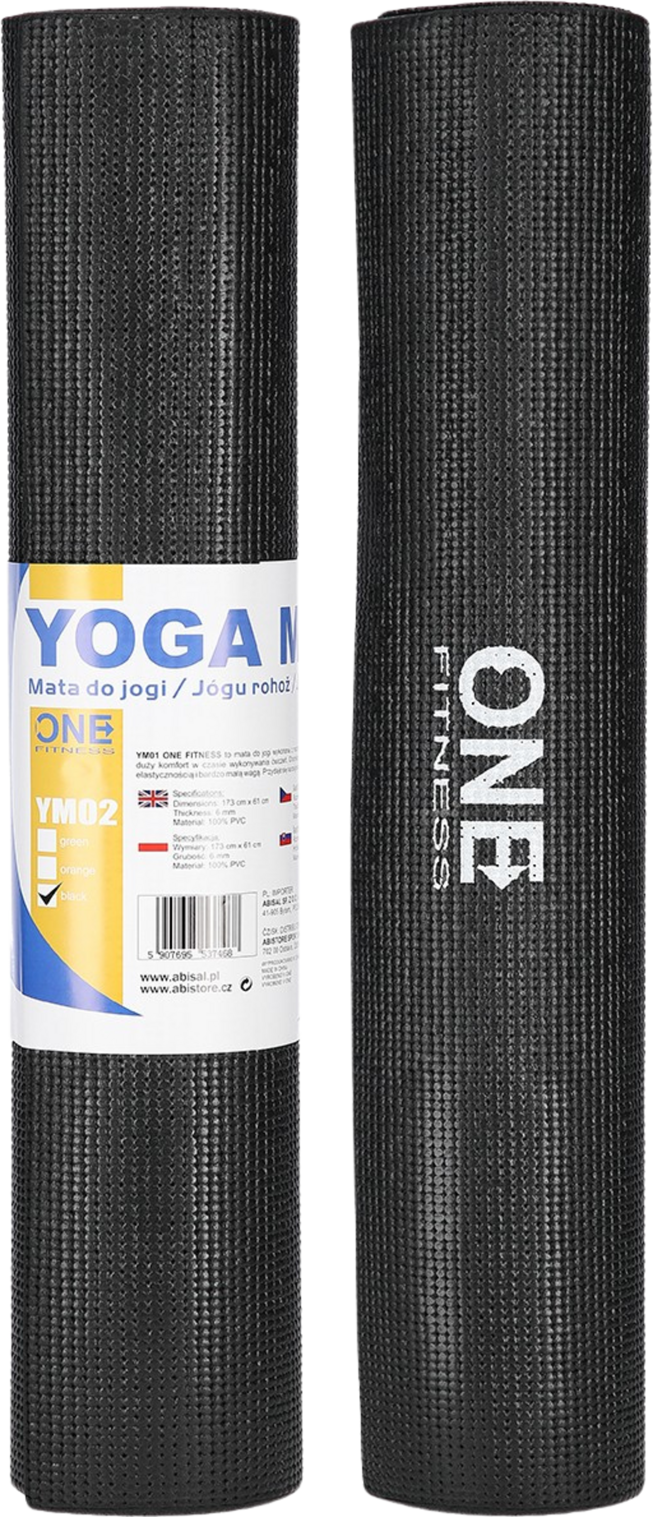 NORTHIX, Black Yoga Mat, Non-slip, 6mm Thickness