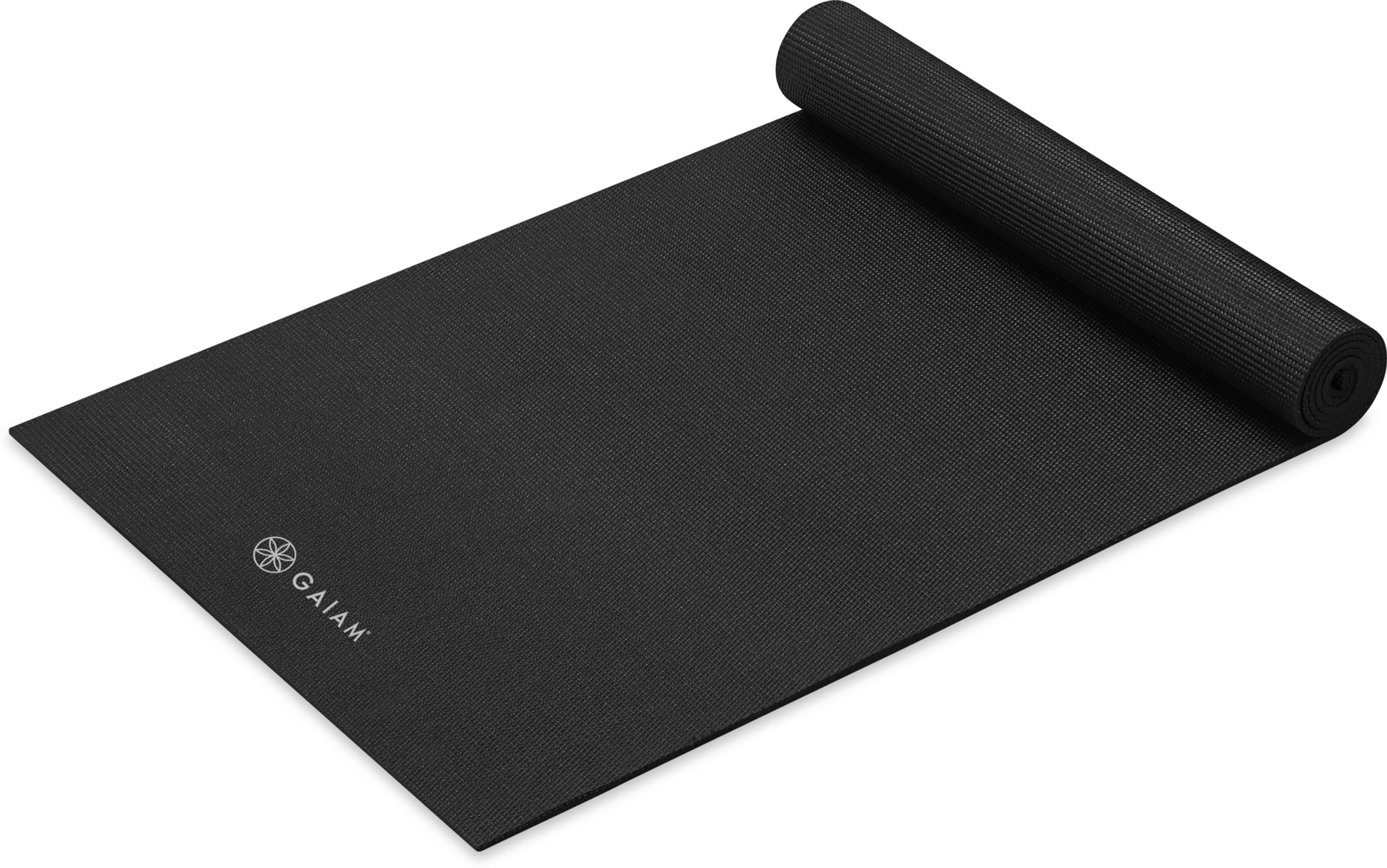 GAIAM, Black Yoga Mat 4mm