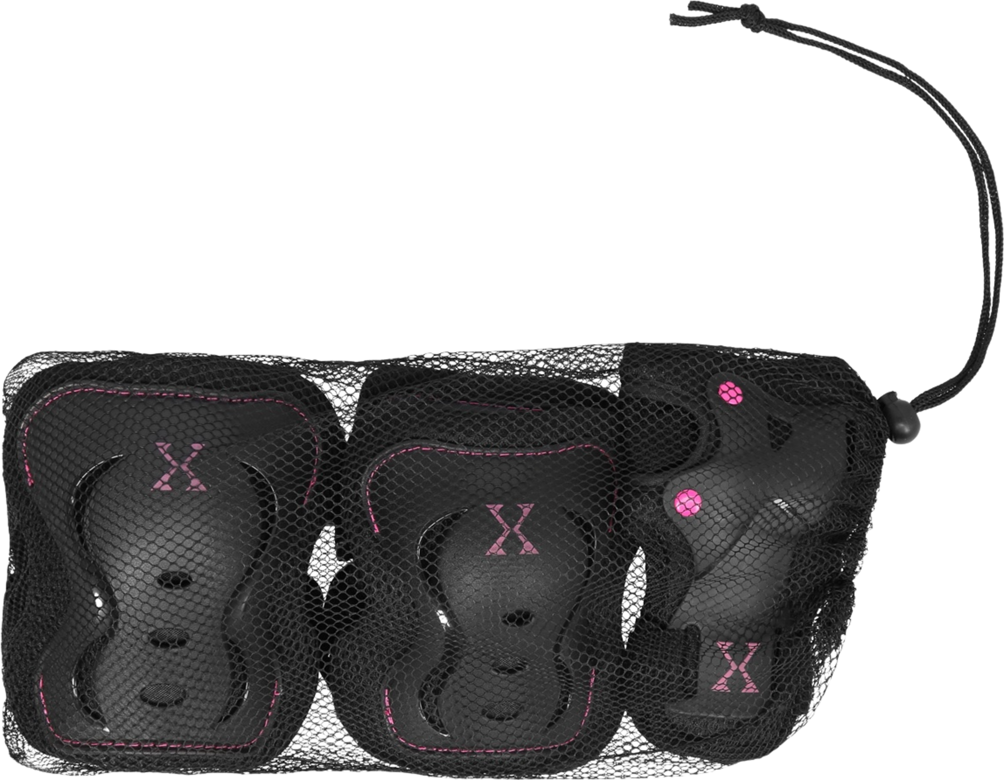 NORTHIX, Black-pink H320 Size L Protective Gear Set
