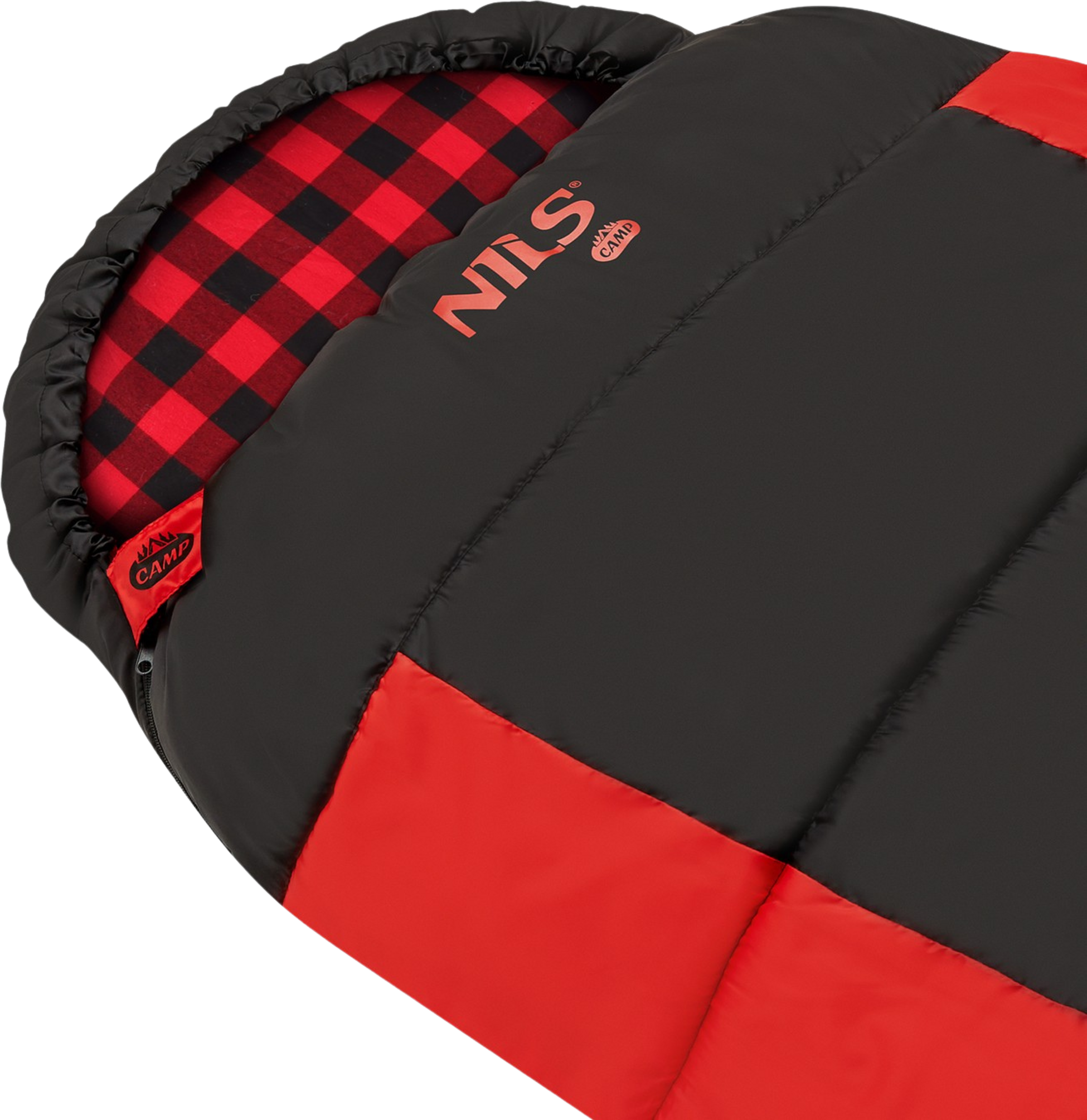 NORTHIX, Black-red Sleeping Bag, Compact, Lightweight