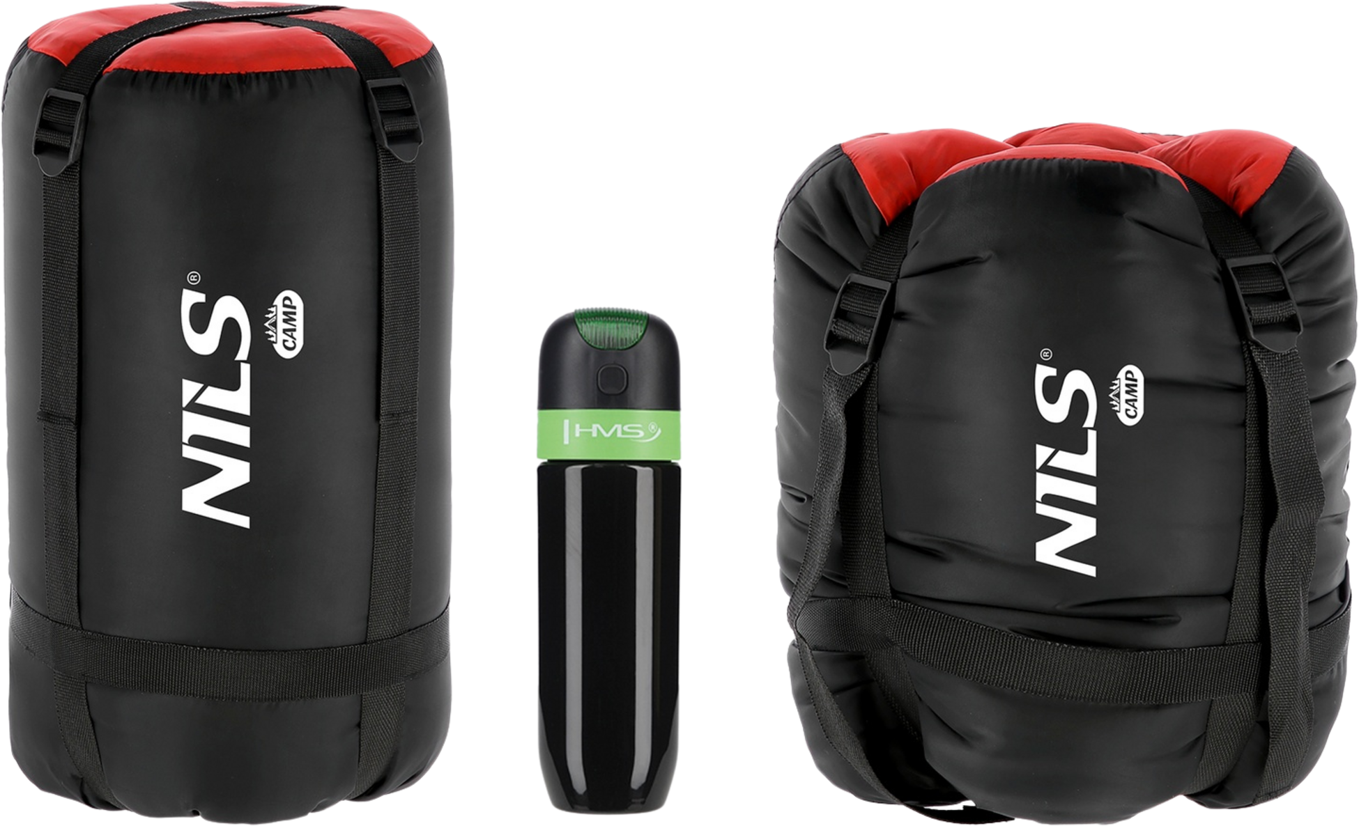 NORTHIX, Black-red Sleeping Bag, Lightweight, Compact