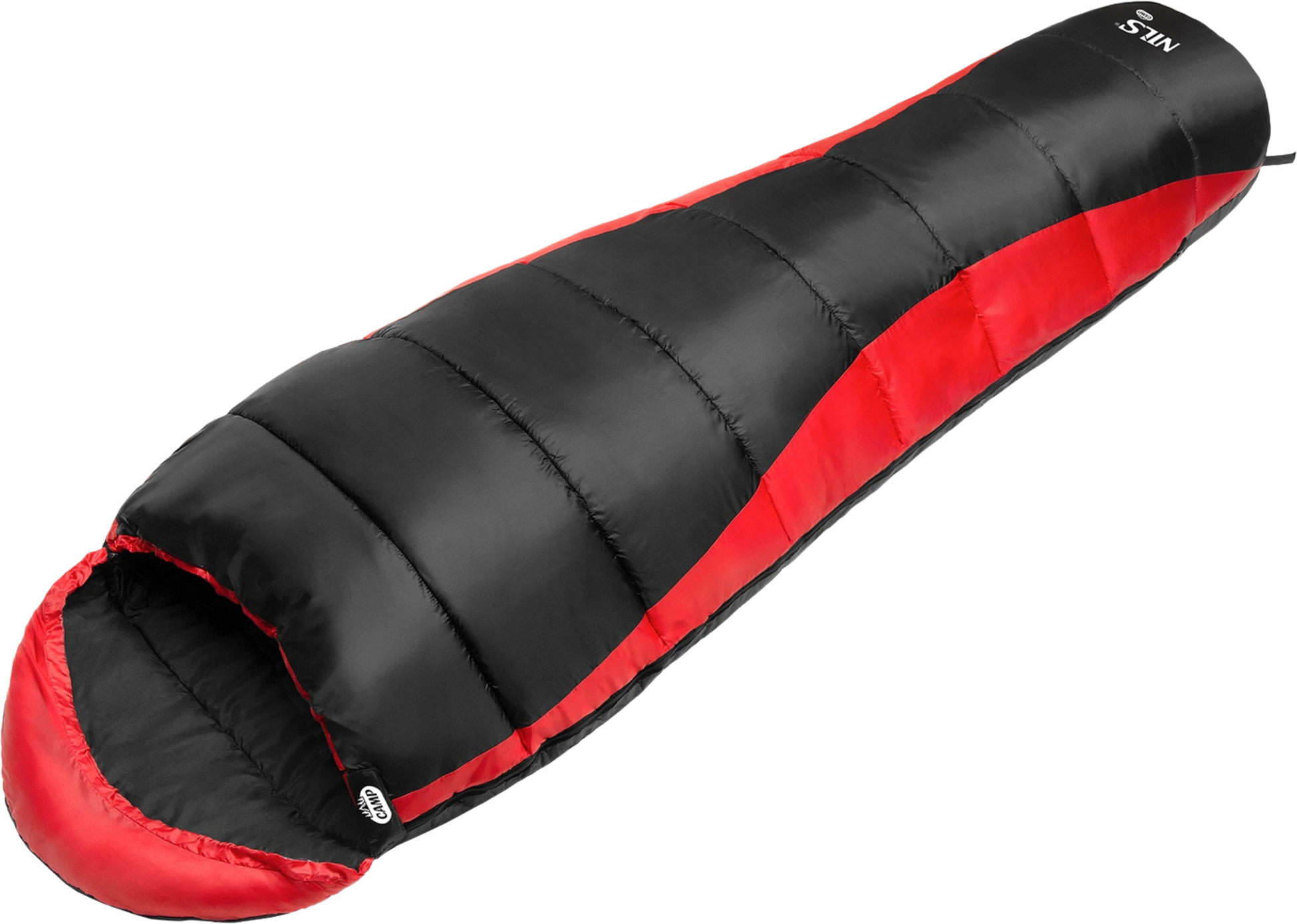 NORTHIX, Black-red Sleeping Bag, Lightweight, Compact