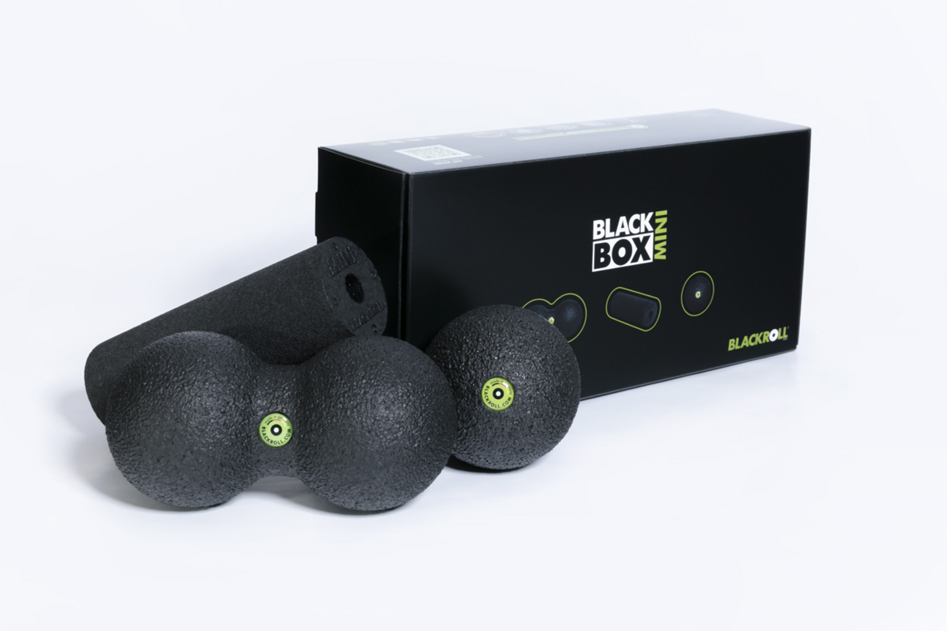 BLACKROLL, Blackroll Blackbox Mini, Set With Foam Rollers ,fascia Balls