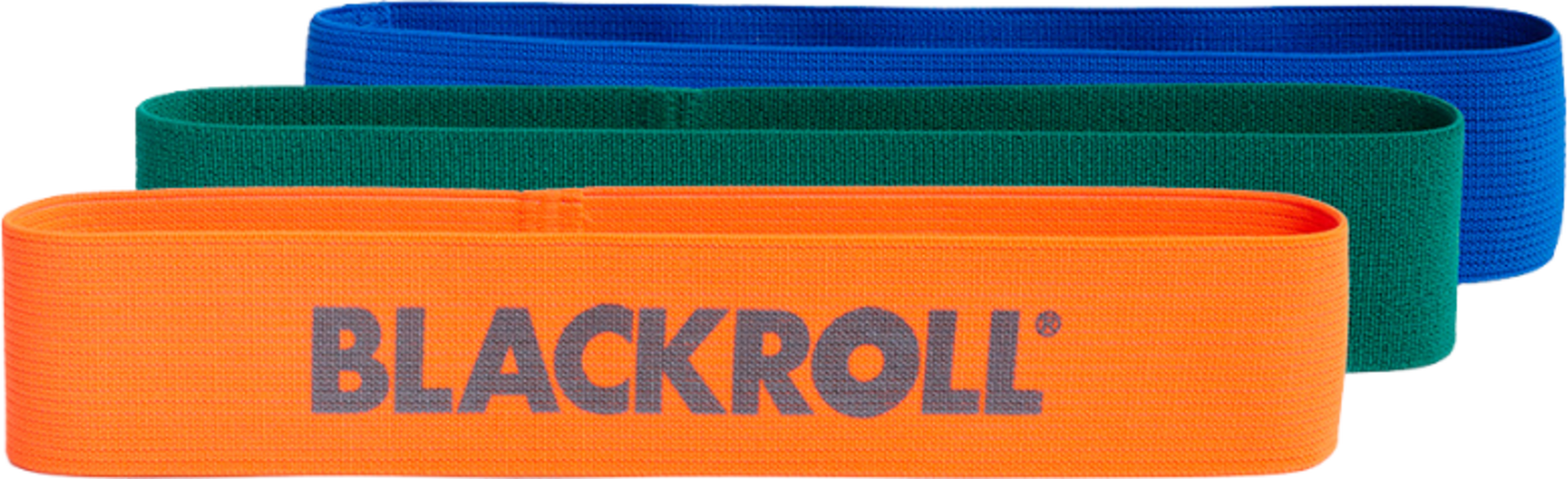 BLACKROLL, Blackroll Loop Band Set. Green, Blue, Orange