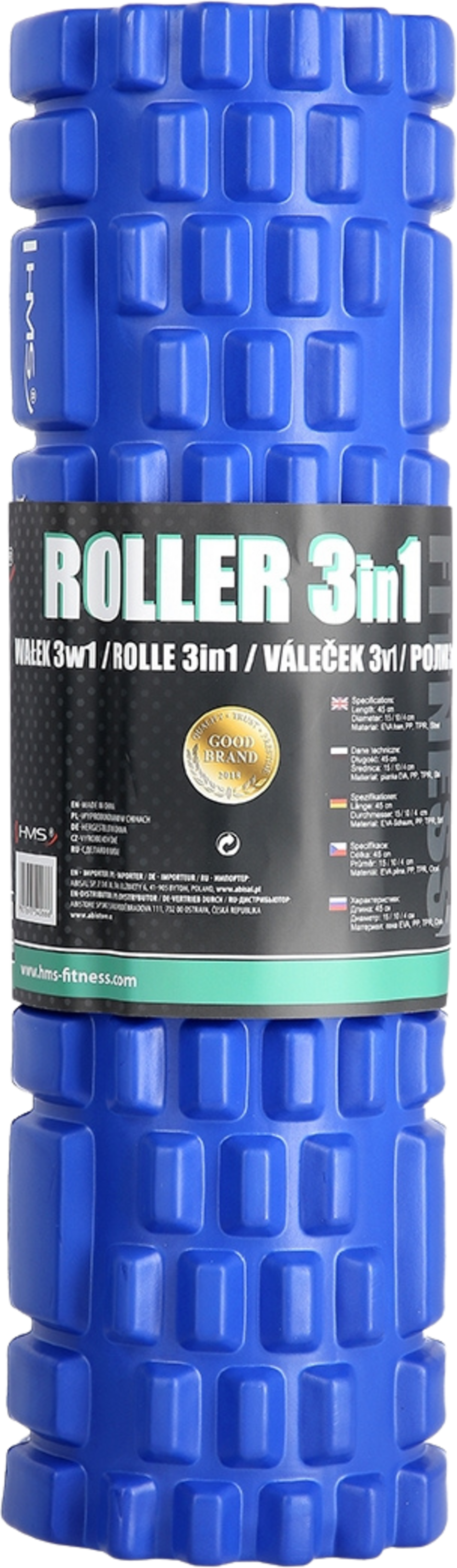 NORTHIX, Blue 3-in-1 Foam Roller Set