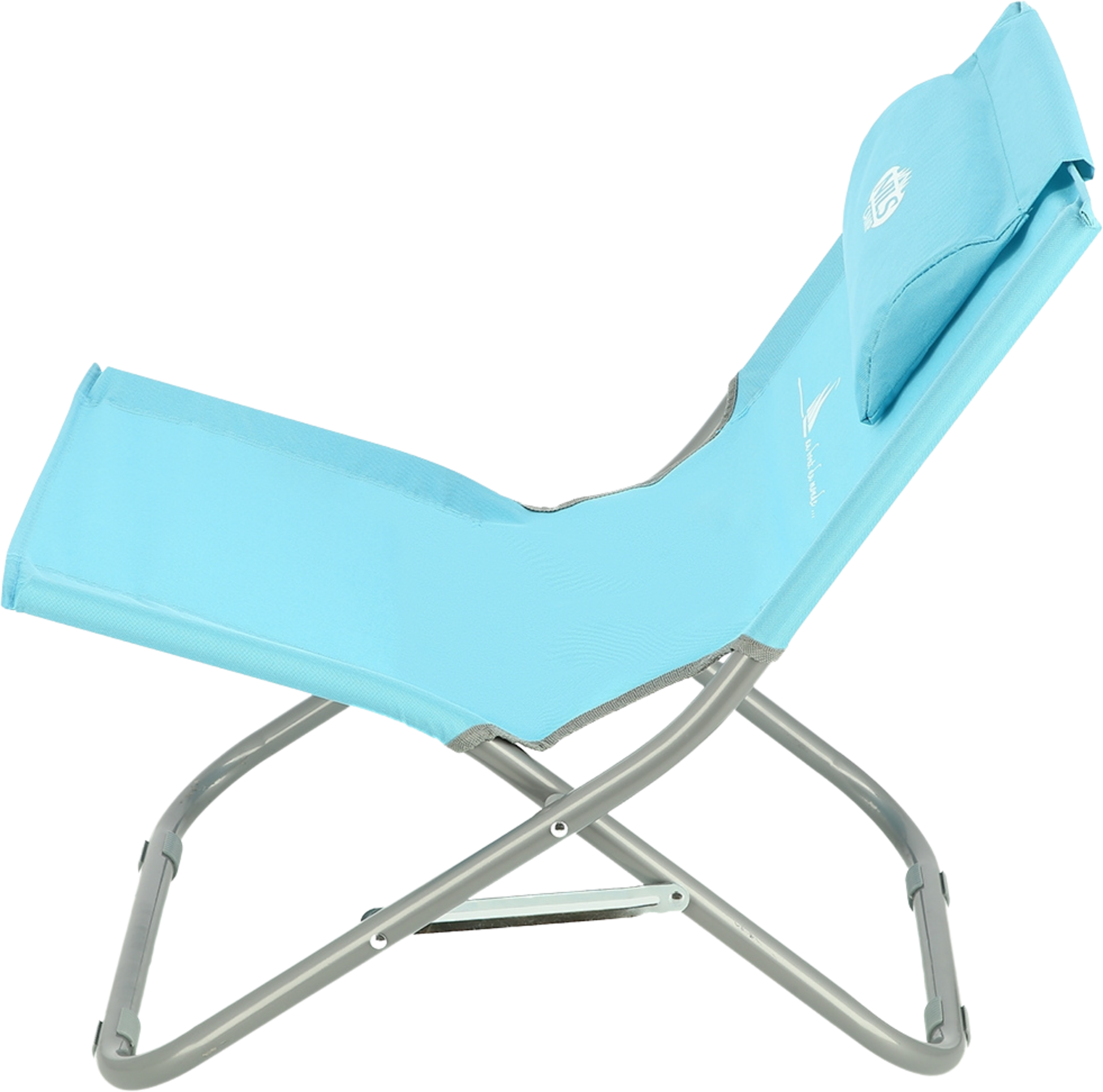 NORTHIX, Blue Beach Chair With Pillow, Foldable, Lightweight