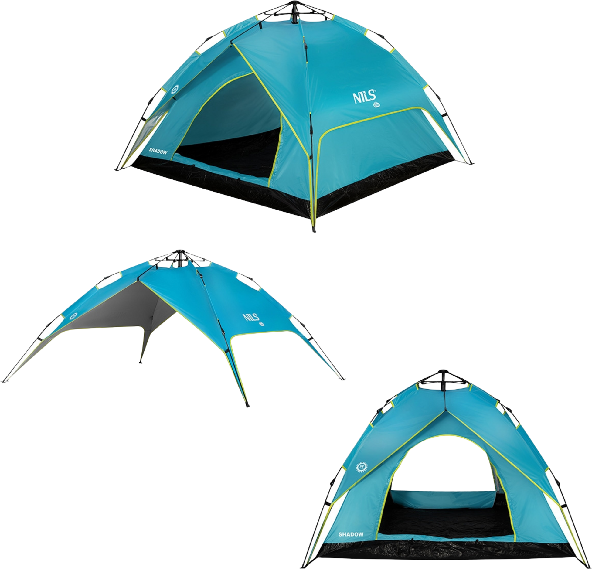 NORTHIX, Blue Camping Tent, 2-person, Lightweight, Waterproof