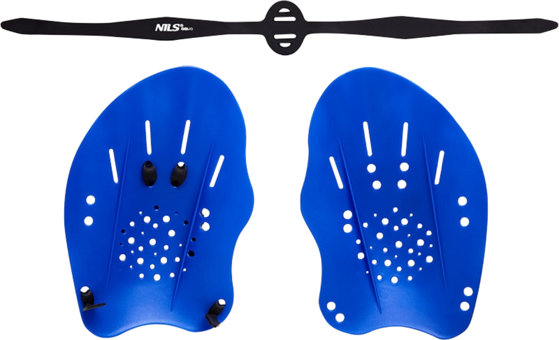 NORTHIX, Blue Swimming Hand Paddles, Adjustable, Ergonomic Design
