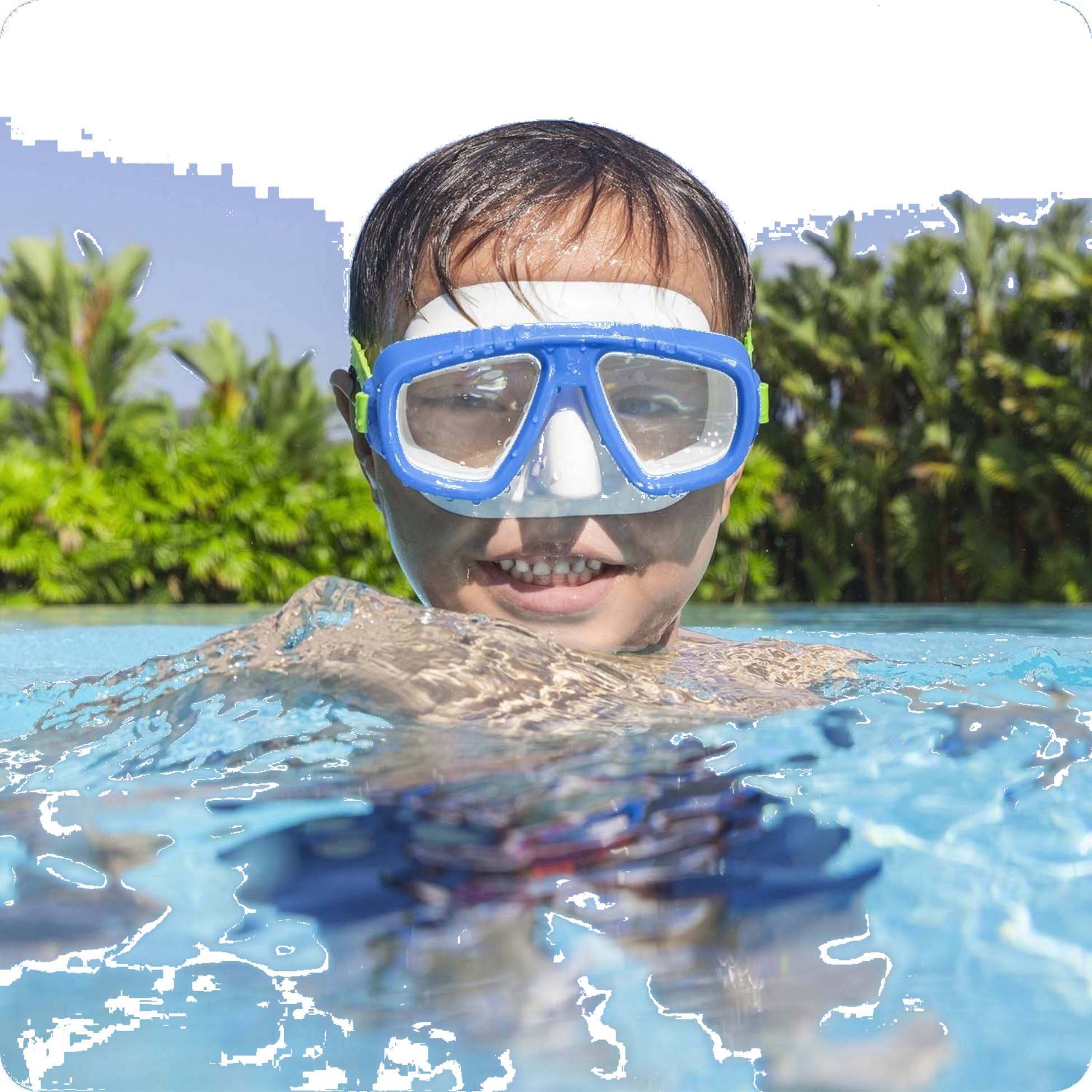 B2X, Blue Swimming Mask Bestway 22011