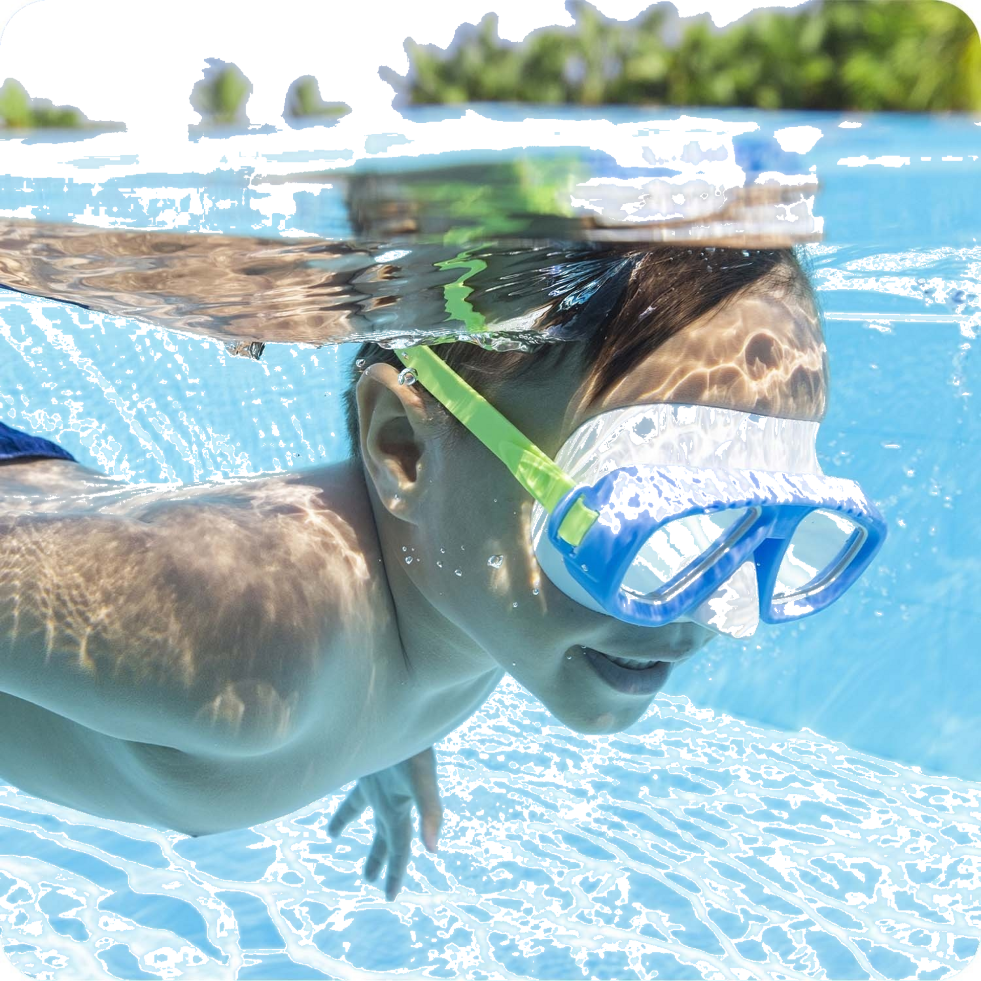 B2X, Blue Swimming Mask Bestway 22011