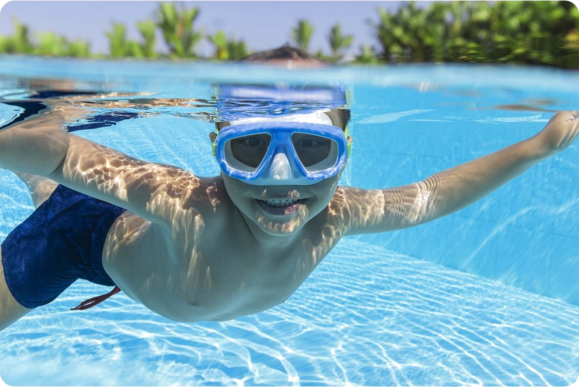 B2X, Blue Swimming Mask Bestway 22011