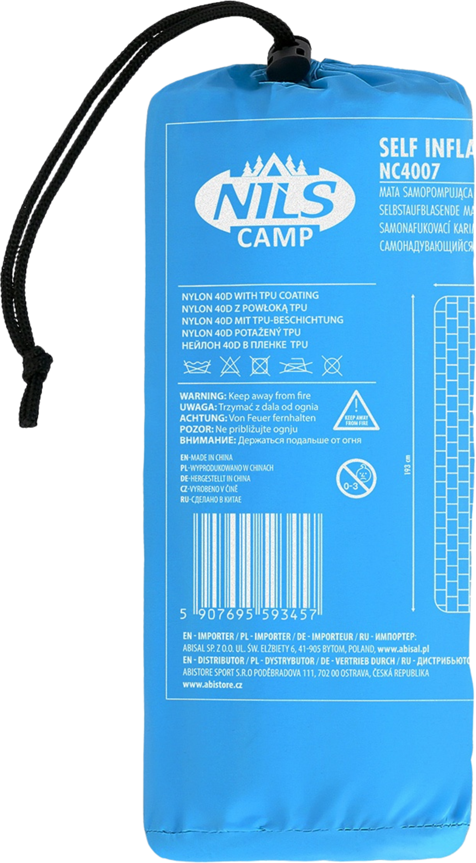 NORTHIX, Blue Tourist Mat, Lightweight, Portable, Nils Camp