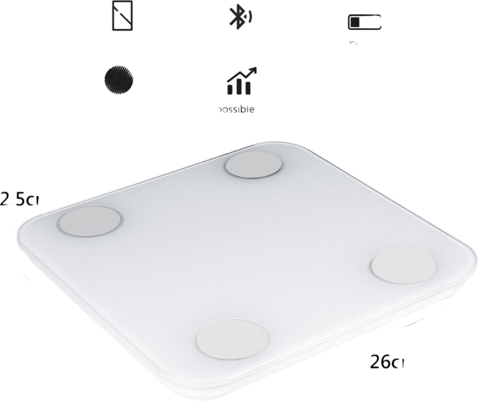 ONAMASTE, Bluetooth Digitalvåg