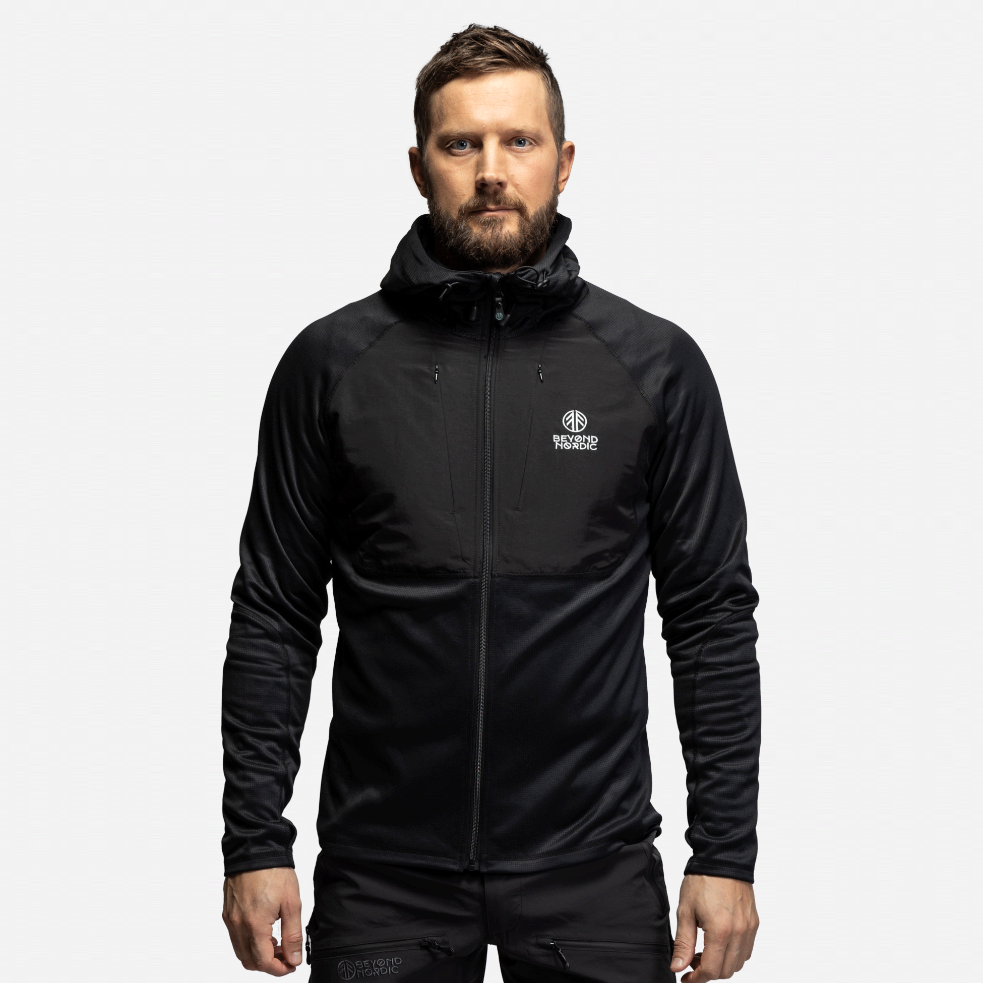 BEYOND NORDIC, Bn101 Mid Layer Fleece Hoodie Men
