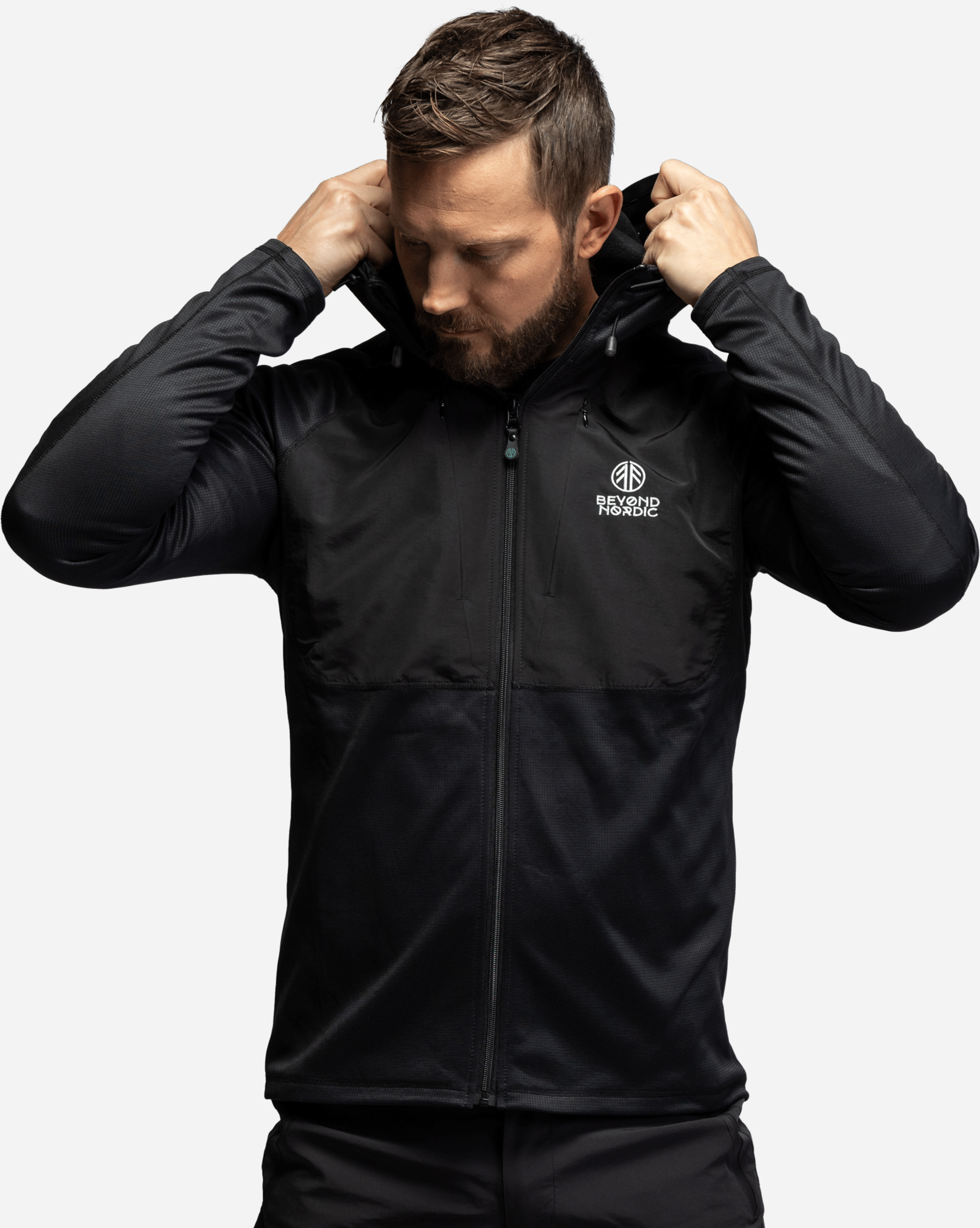 BEYOND NORDIC, Bn101 Mid Layer Fleece Hoodie Men