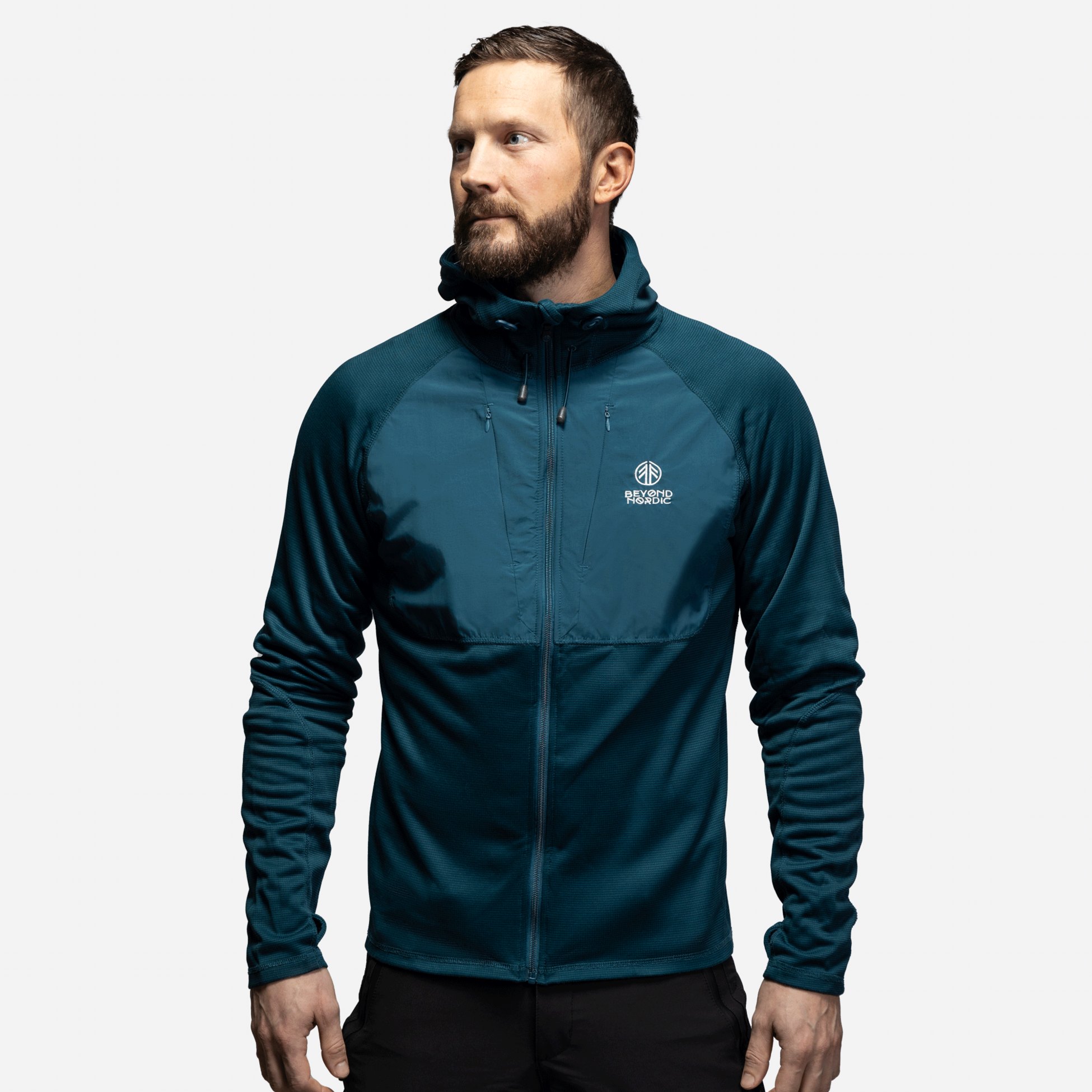 BEYOND NORDIC, Bn101 Mid Layer Fleece Hoodie Men