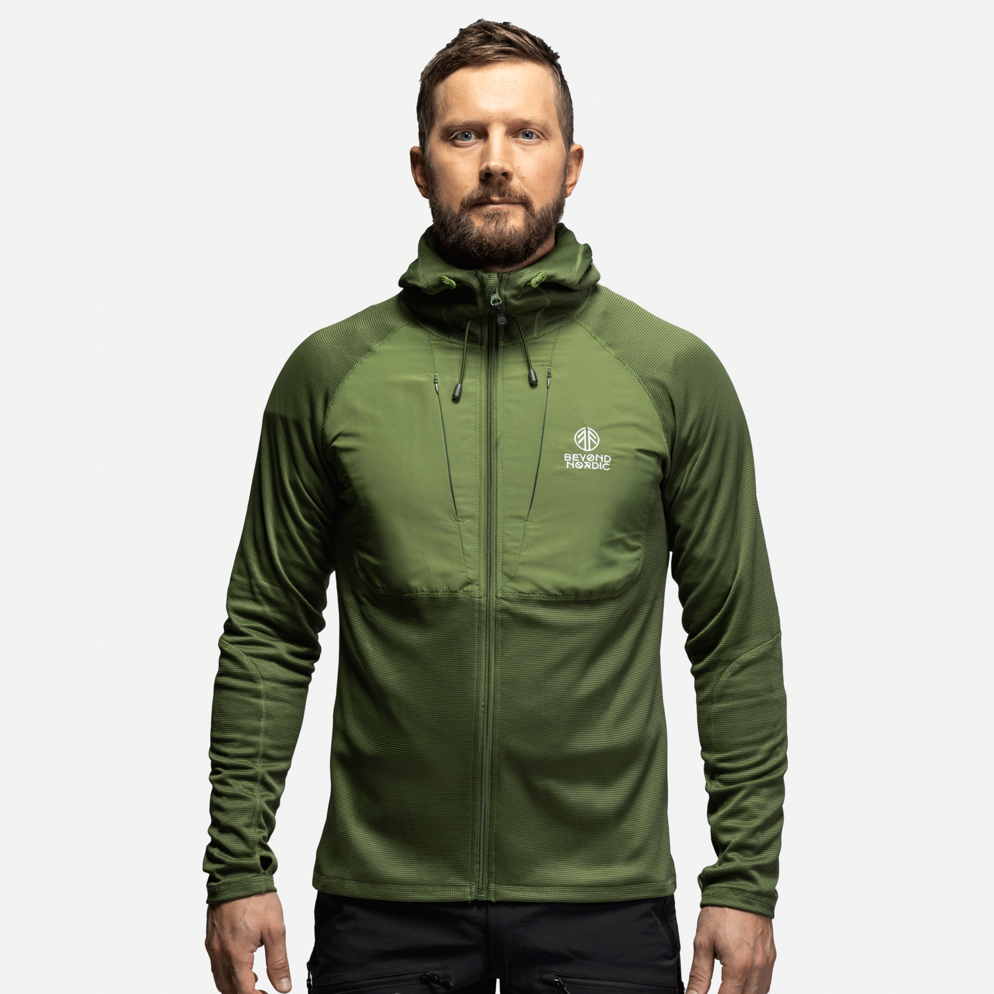 BEYOND NORDIC, Bn101 Mid Layer Fleece Hoodie Men