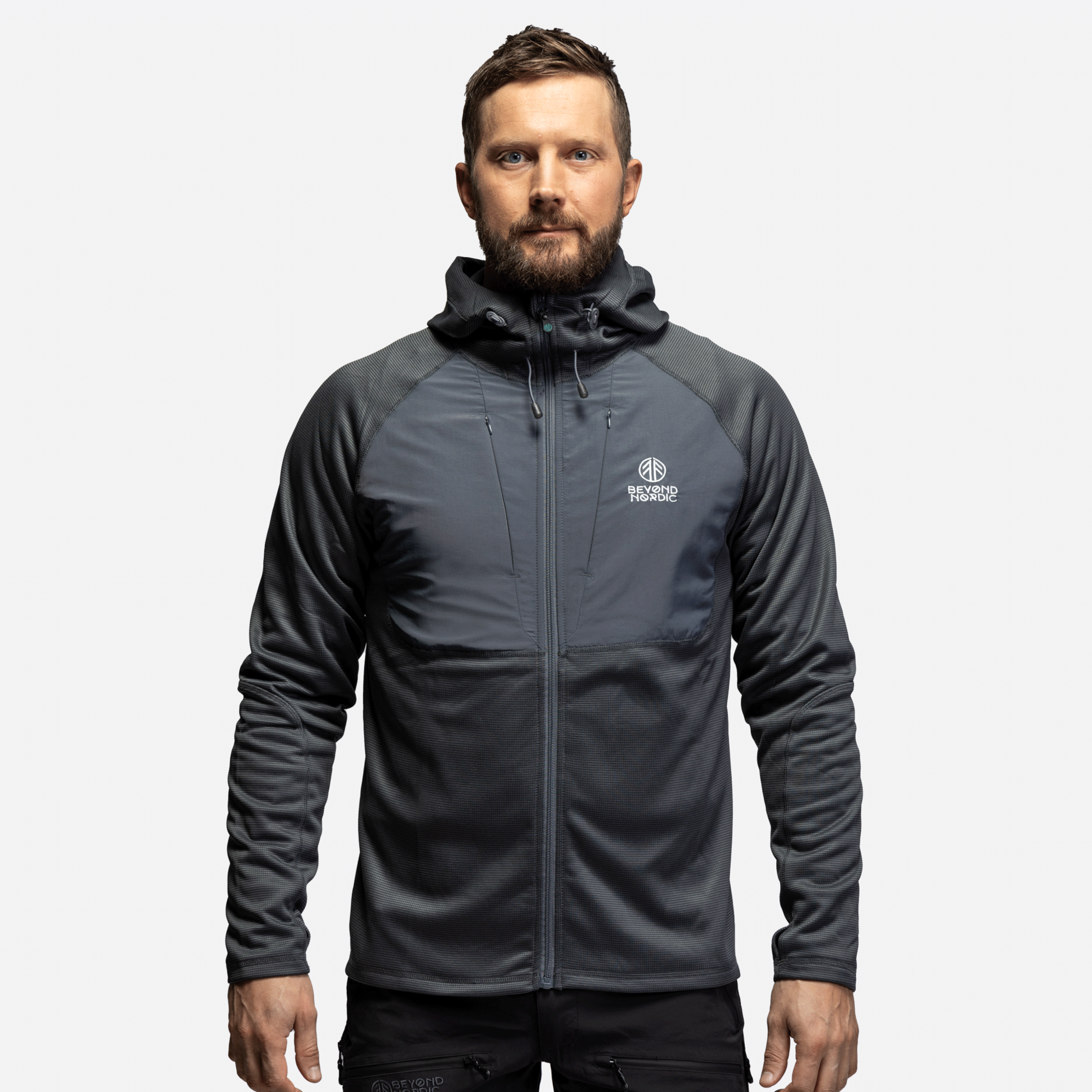 BEYOND NORDIC, Bn101 Mid Layer Fleece Hoodie Men