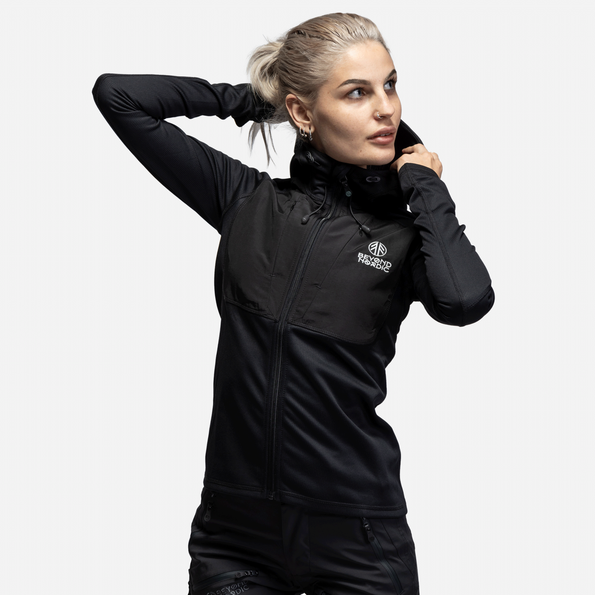 BEYOND NORDIC, Bn101 Mid Layer Fleece Hoodie Women