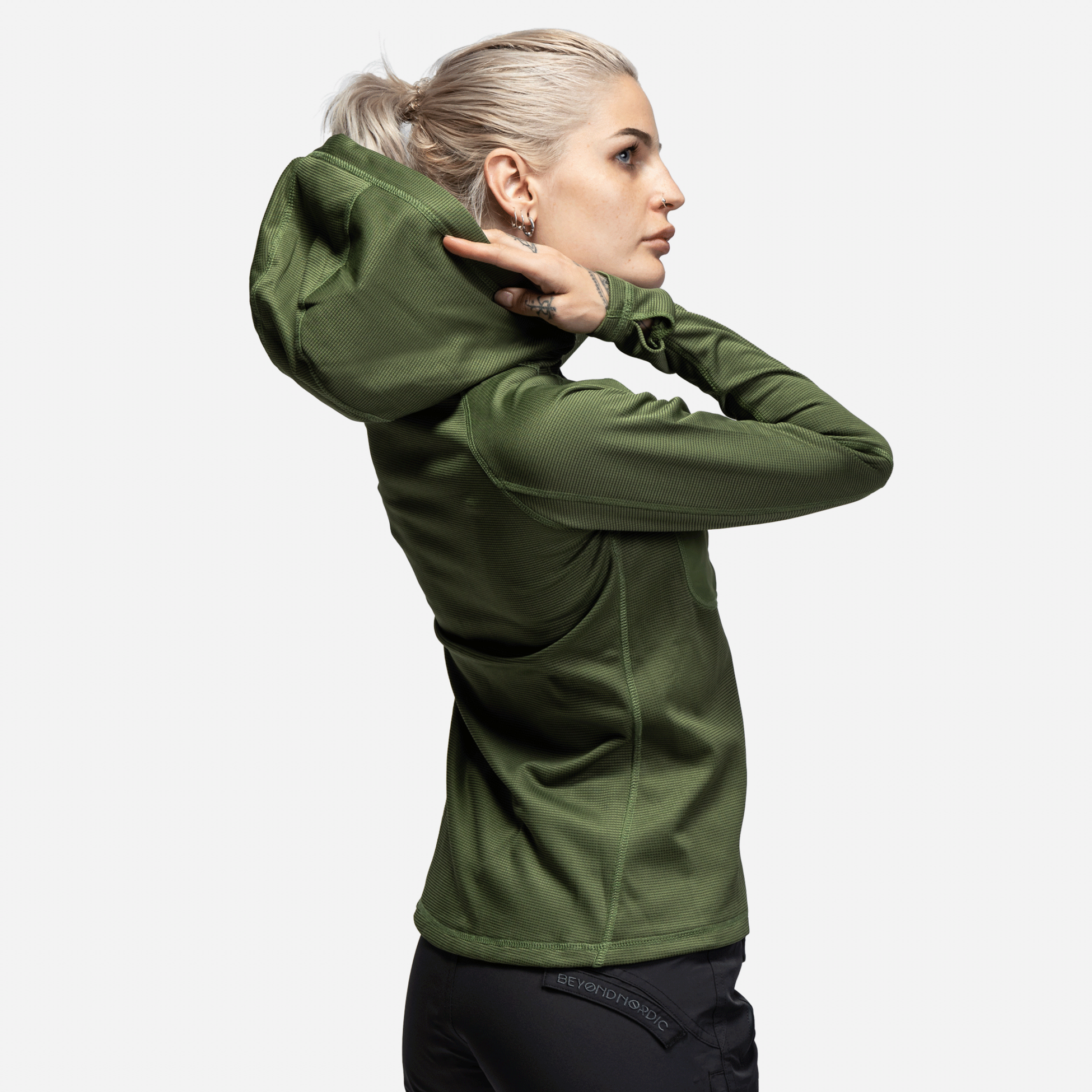 BEYOND NORDIC, Bn101 Mid Layer Fleece Hoodie Women