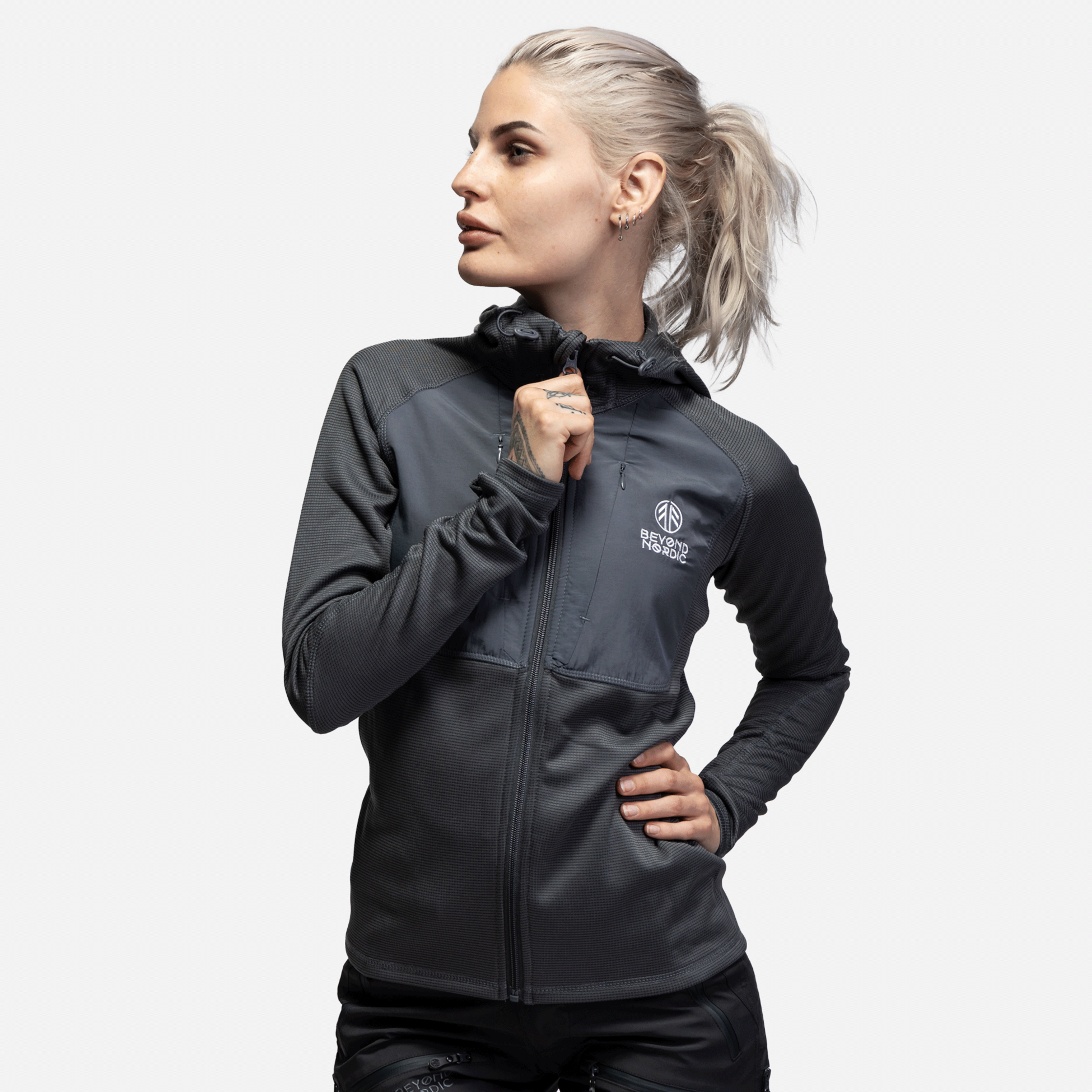 BEYOND NORDIC, Bn101 Mid Layer Fleece Hoodie Women
