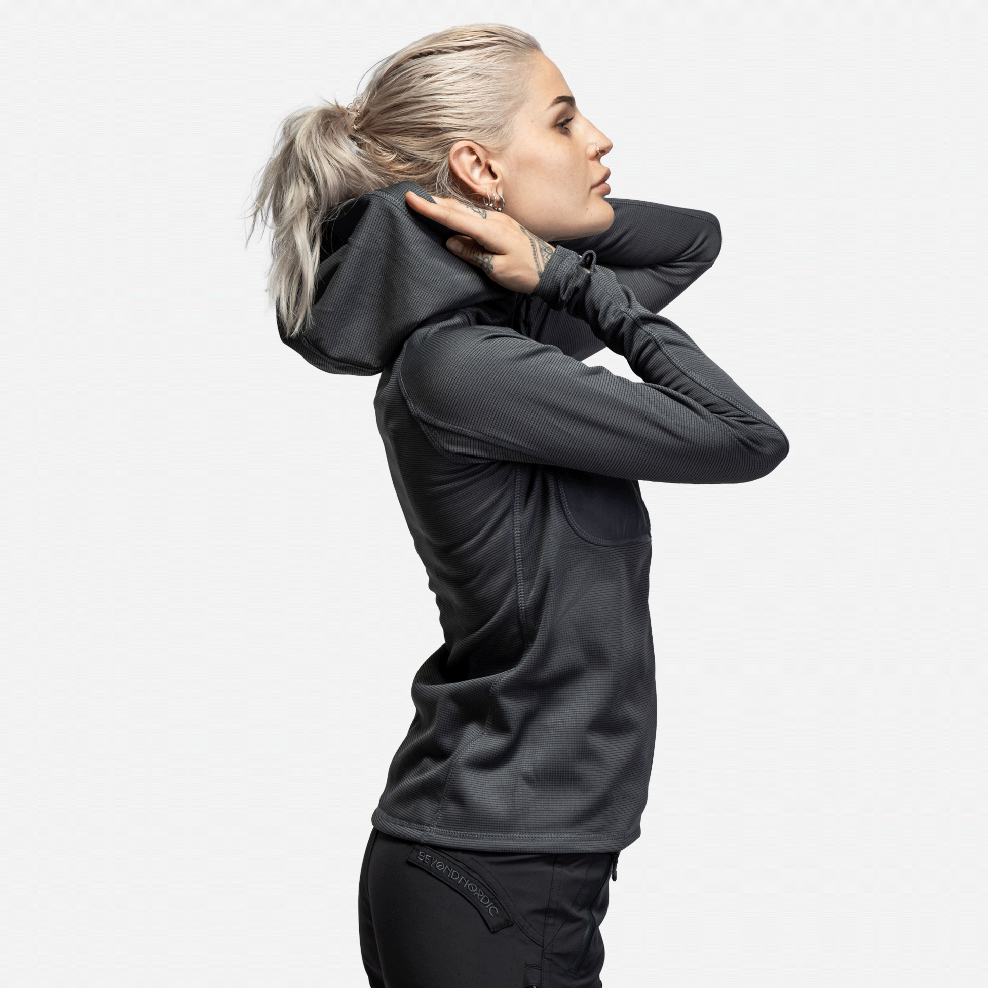 BEYOND NORDIC, Bn101 Mid Layer Fleece Hoodie Women