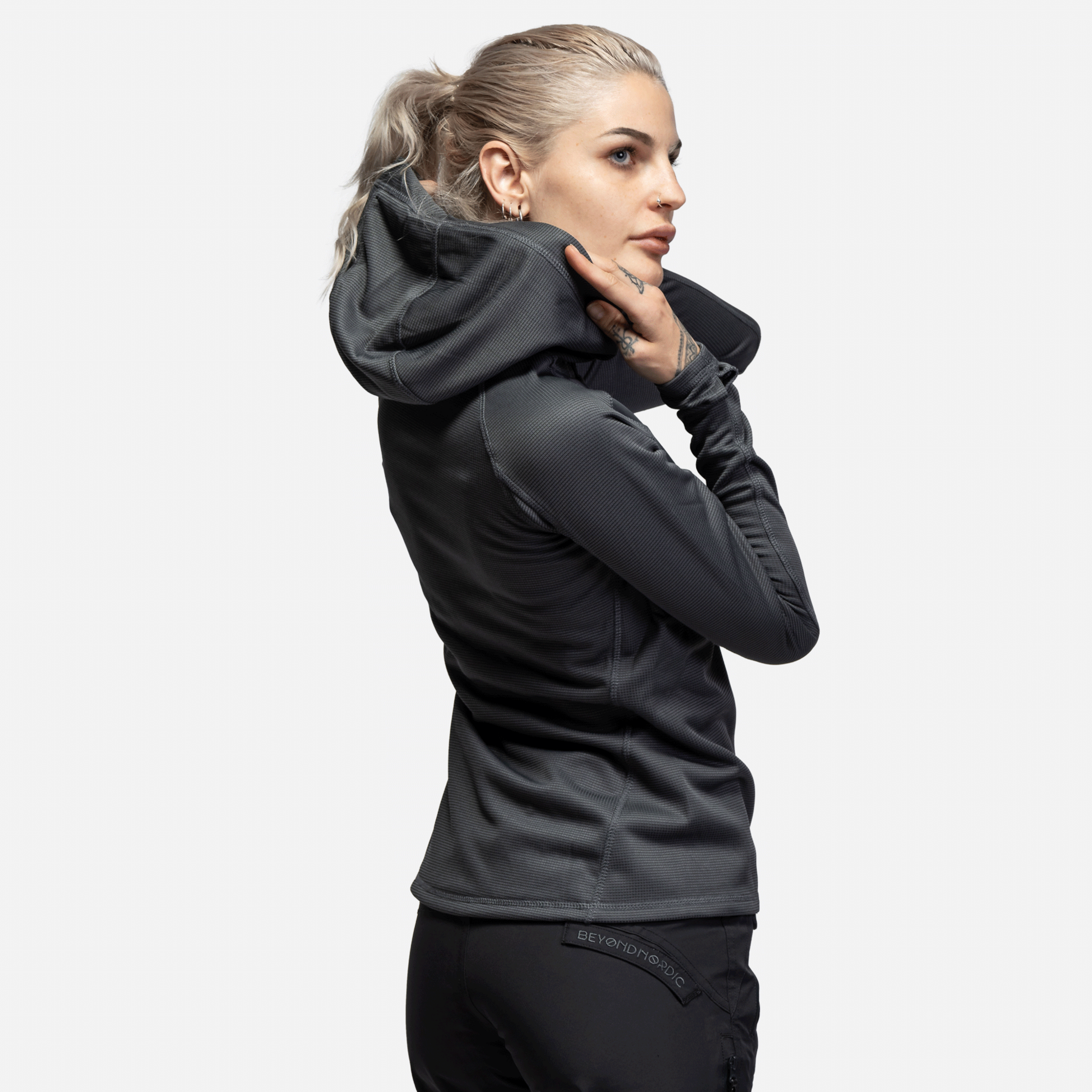 BEYOND NORDIC, Bn101 Mid Layer Fleece Hoodie Women
