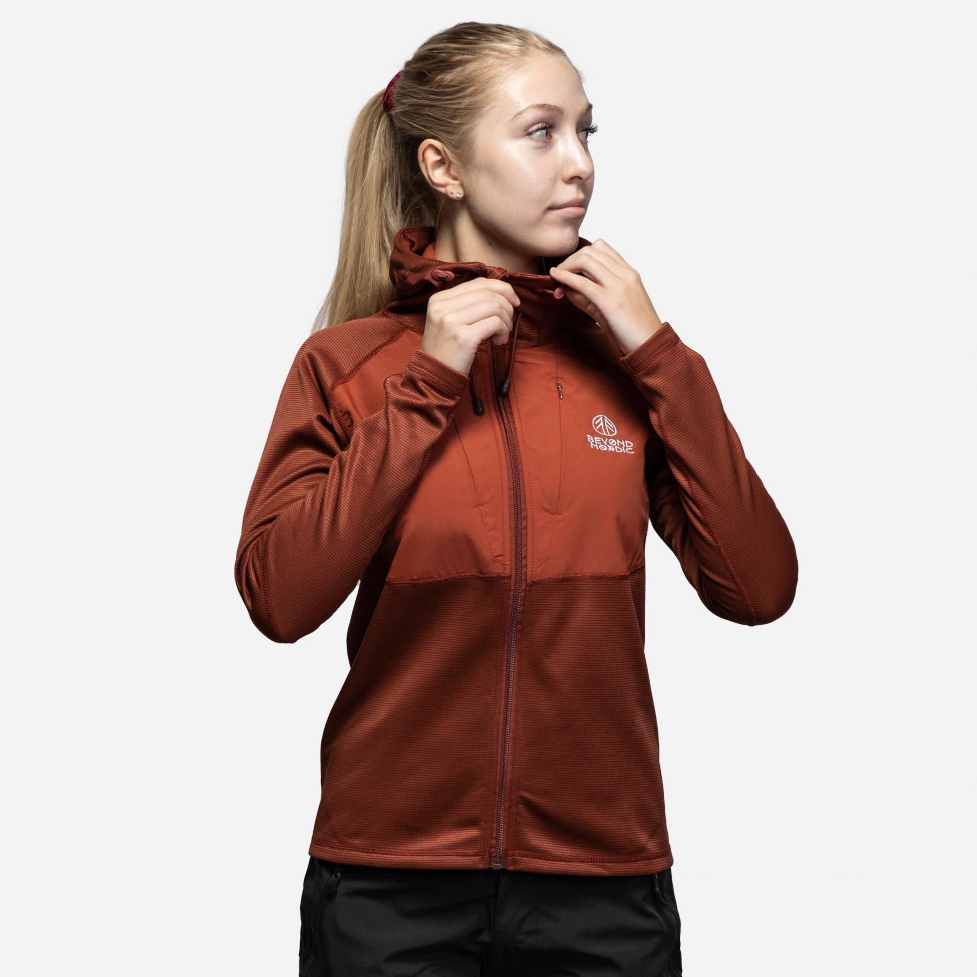 BEYOND NORDIC, Bn101 Mid Layer Fleece Hoodie Women