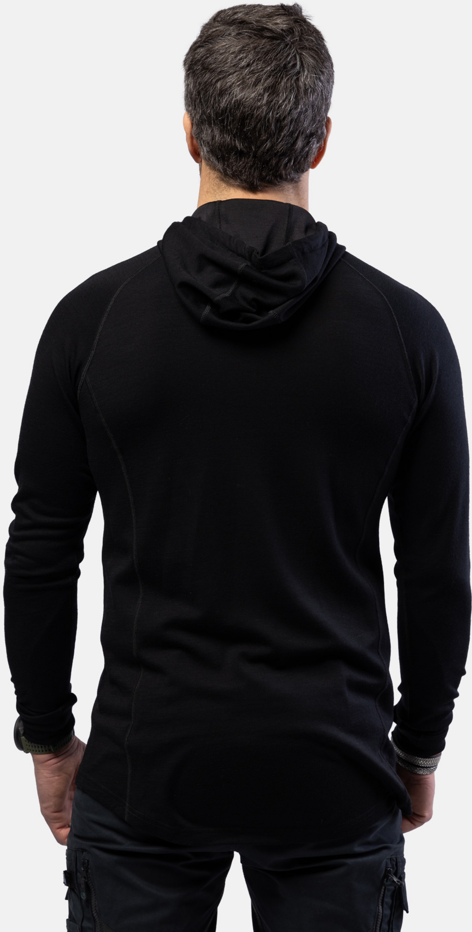 BEYOND NORDIC, Bn105 Merino Half Zip Hoodie Men's