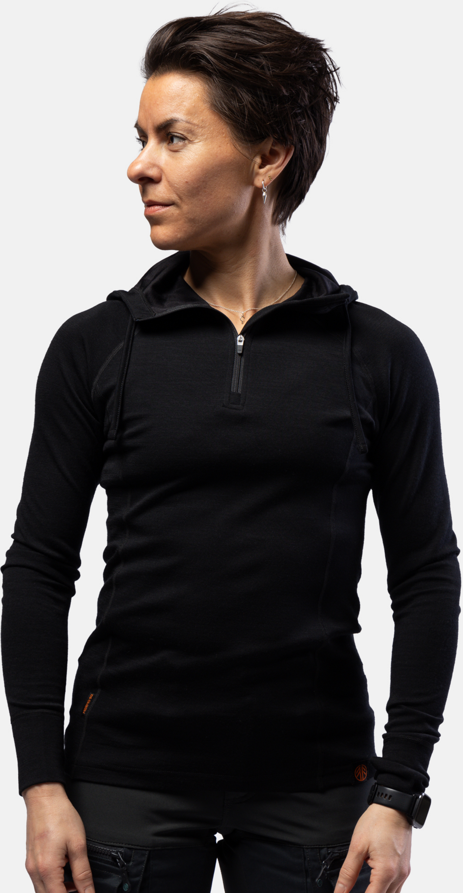 BEYOND NORDIC, Bn105 Merino Half Zip Hoodie Women&acute;s