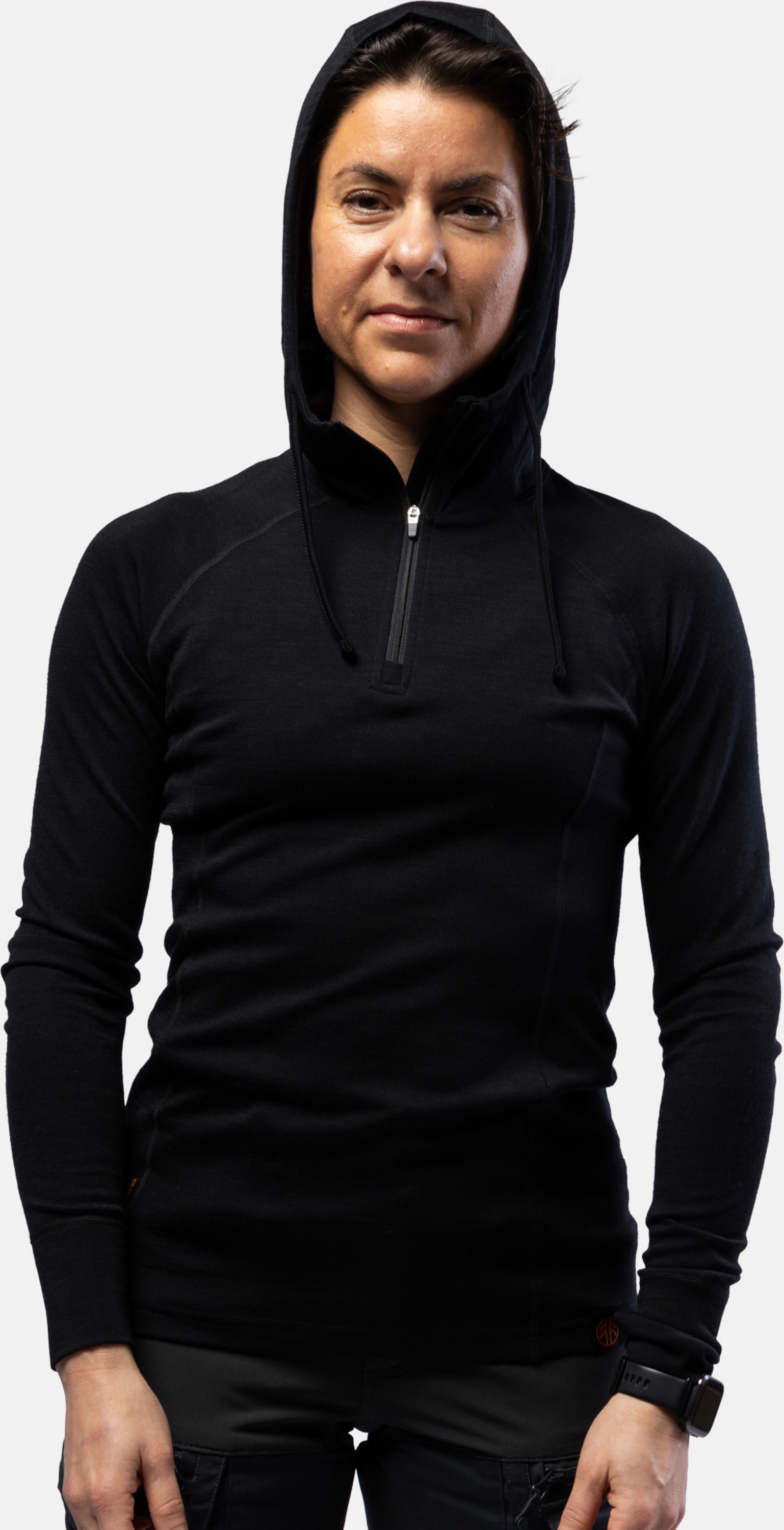 BEYOND NORDIC, Bn105 Merino Half Zip Hoodie Women&acute;s
