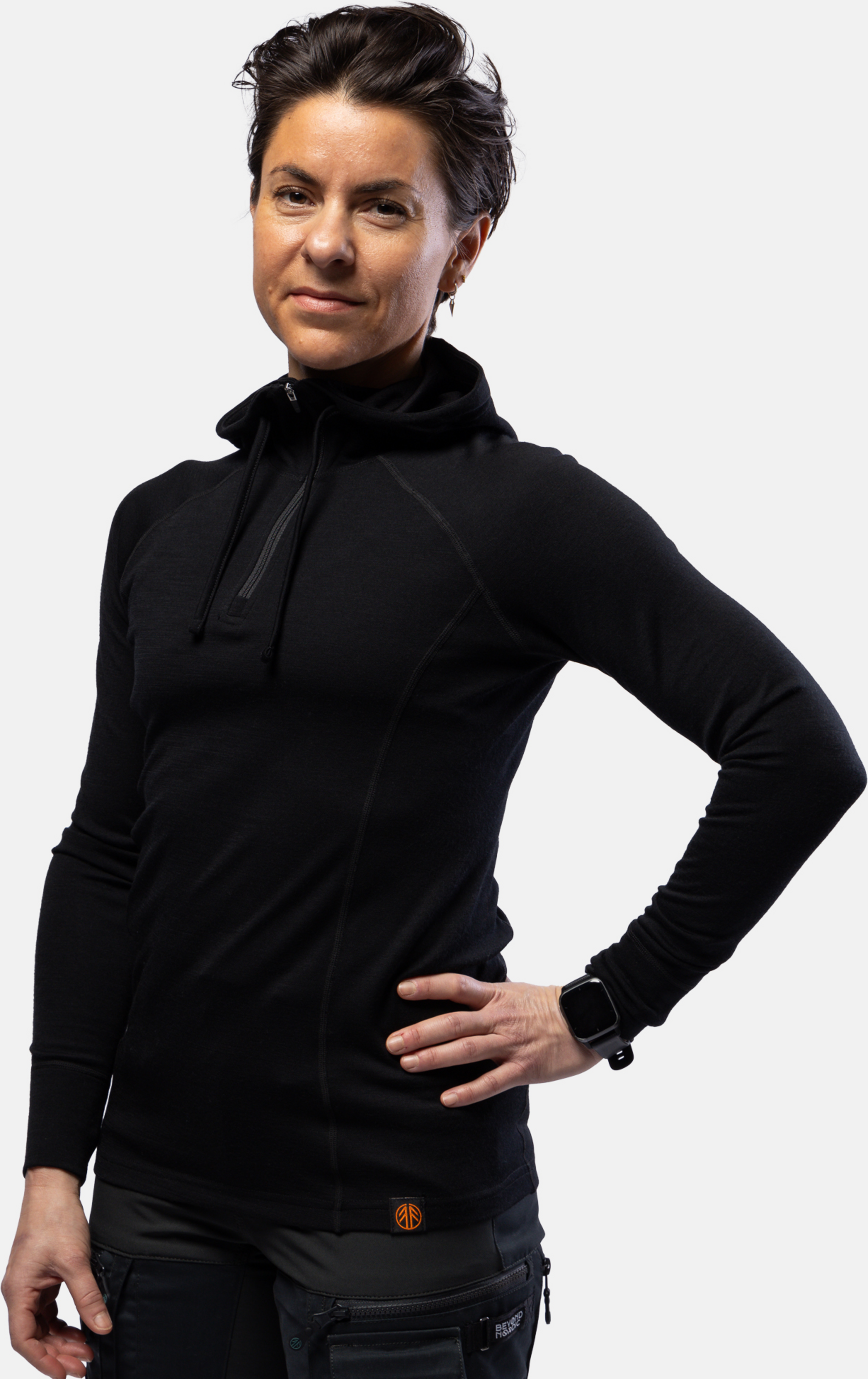 BEYOND NORDIC, Bn105 Merino Half Zip Hoodie Women&acute;s