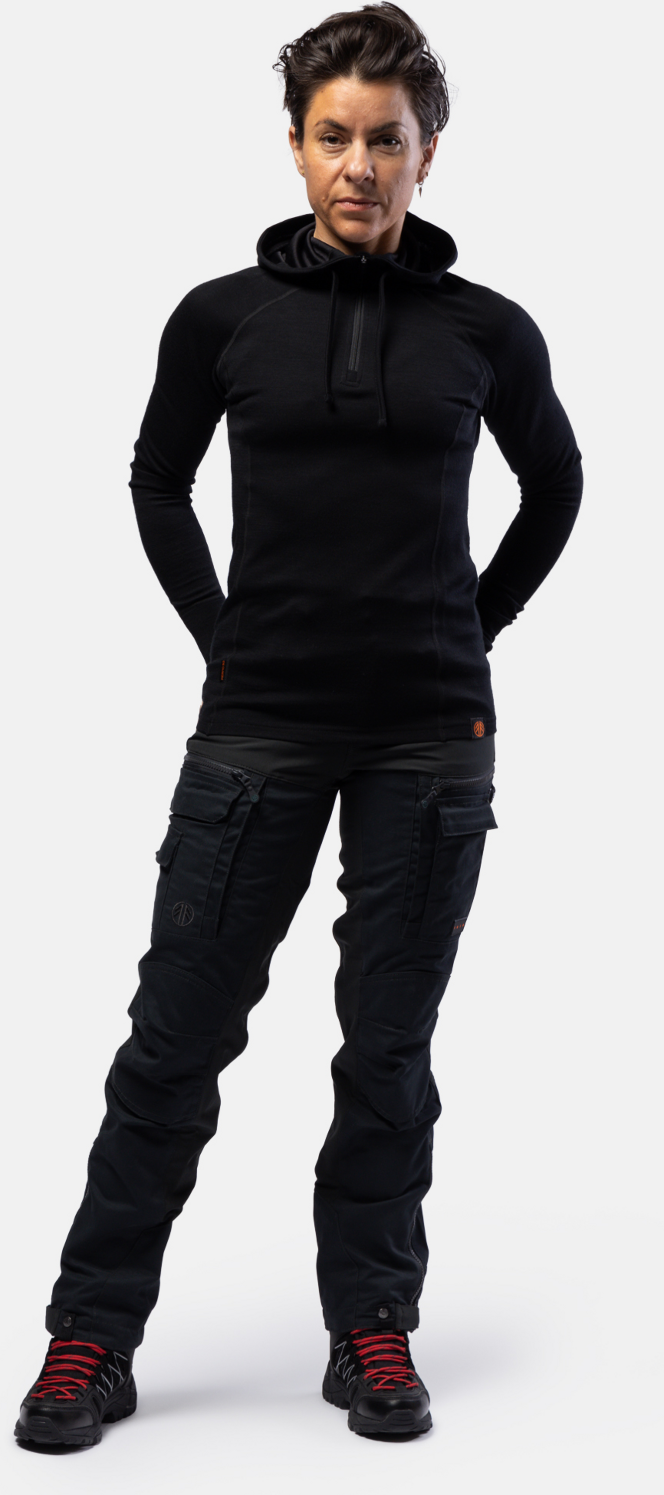 BEYOND NORDIC, Bn105 Merino Half Zip Hoodie Women&acute;s