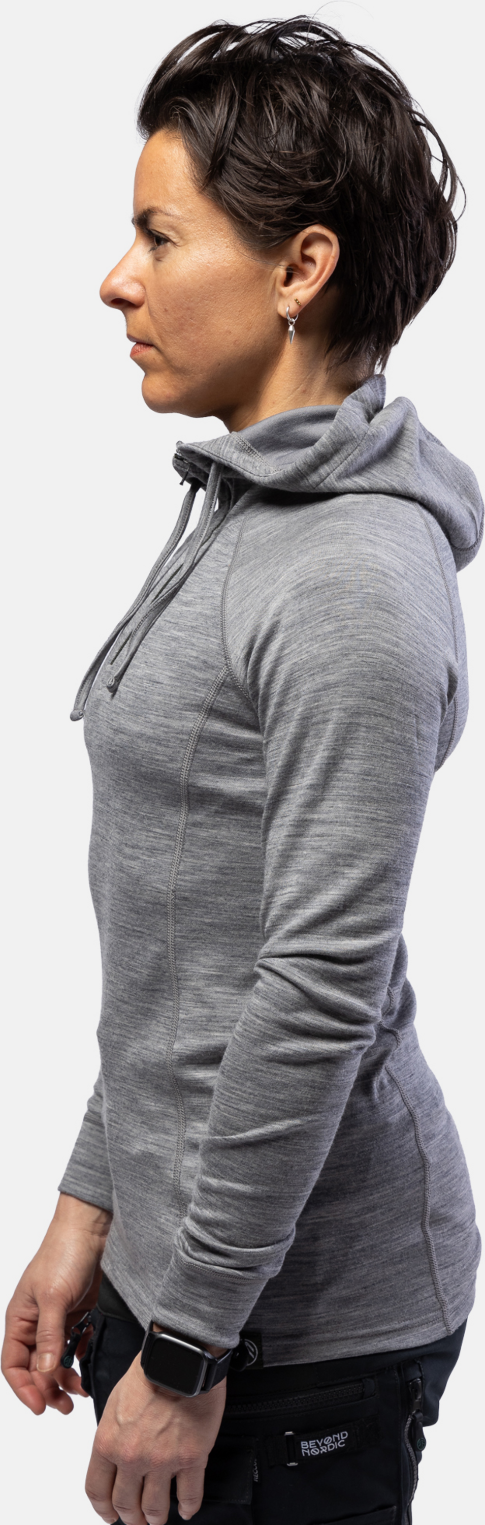 BEYOND NORDIC, Bn105 Merino Half Zip Hoodie Women&acute;s