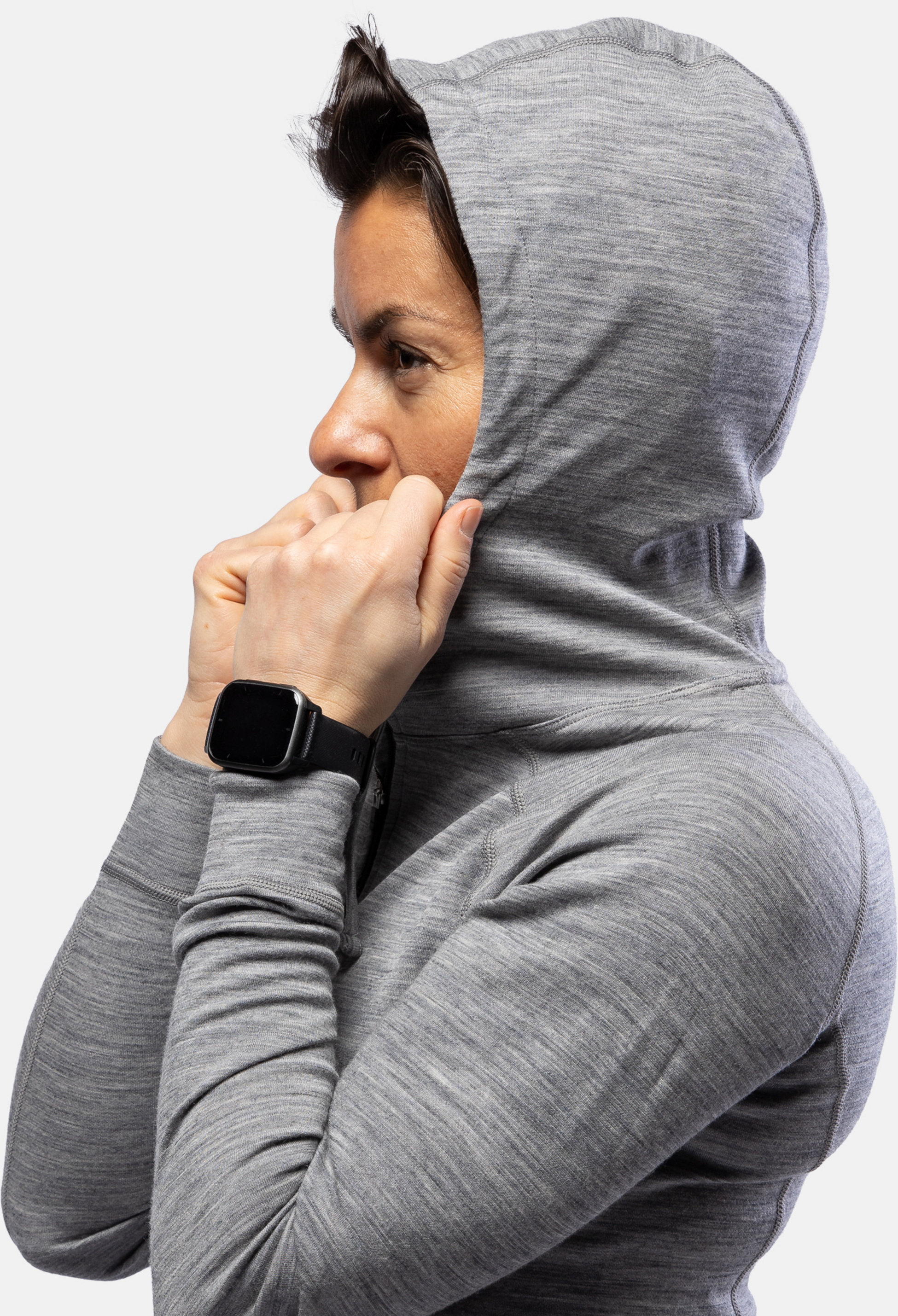 BEYOND NORDIC, Bn105 Merino Half Zip Hoodie Women&acute;s