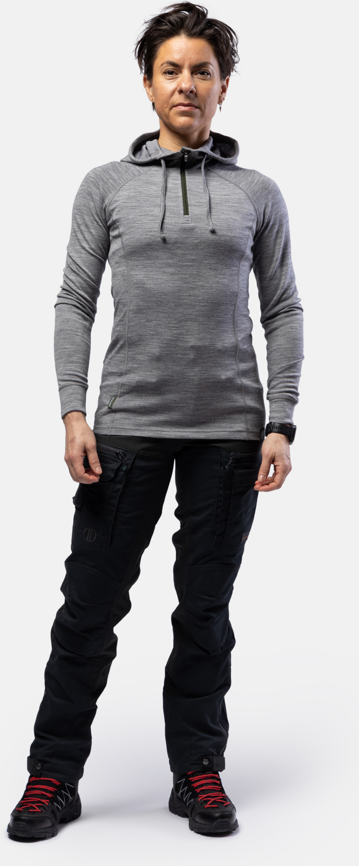 BEYOND NORDIC, Bn105 Merino Half Zip Hoodie Women&acute;s