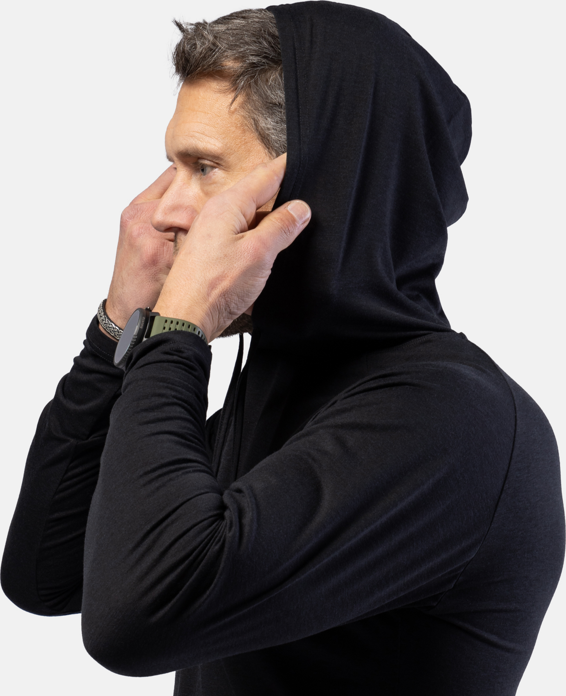BEYOND NORDIC, Bn213 Light Merino Hoodie Men's